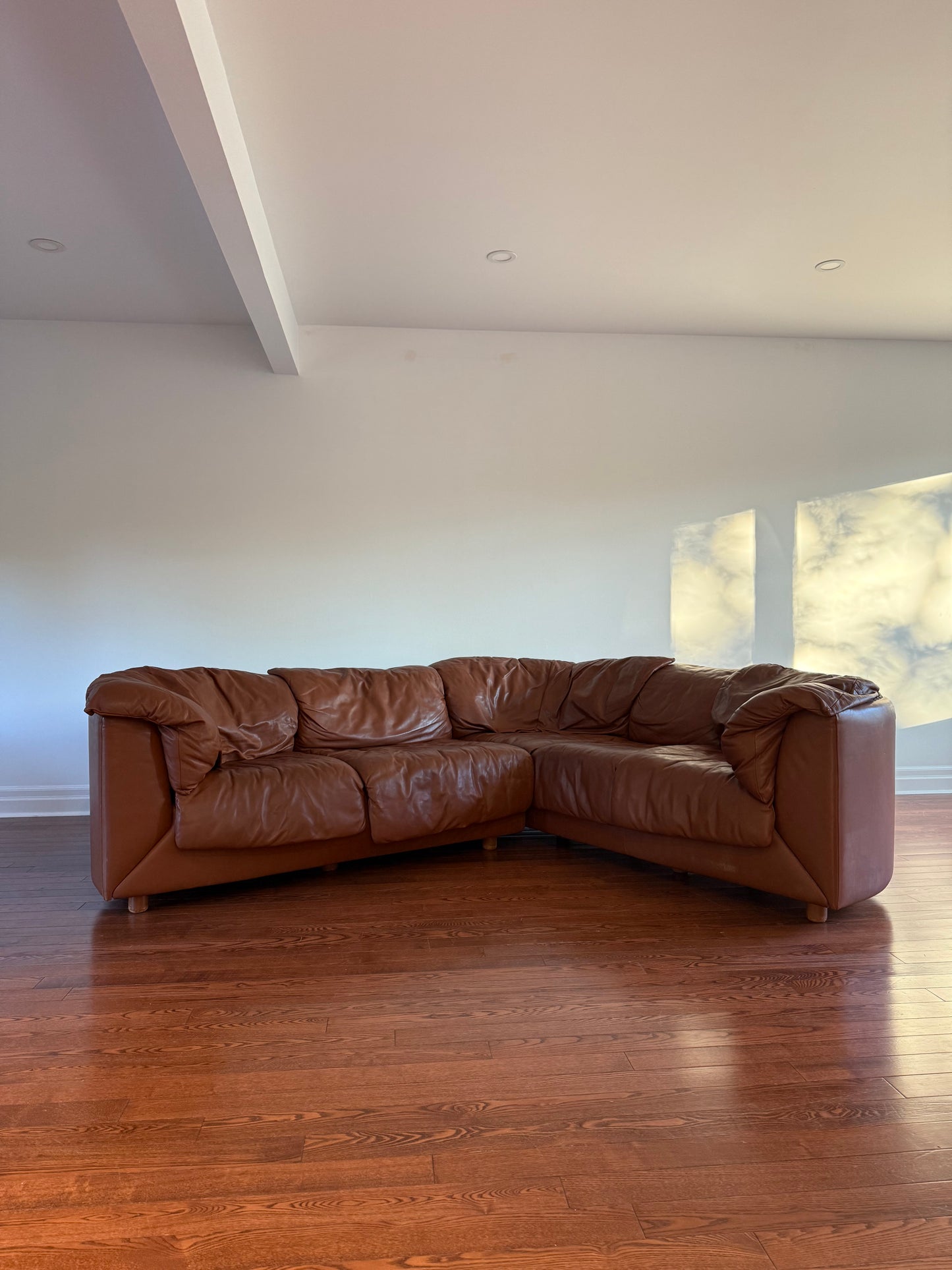 de Sede Leather Sectional Sofa, 1980s