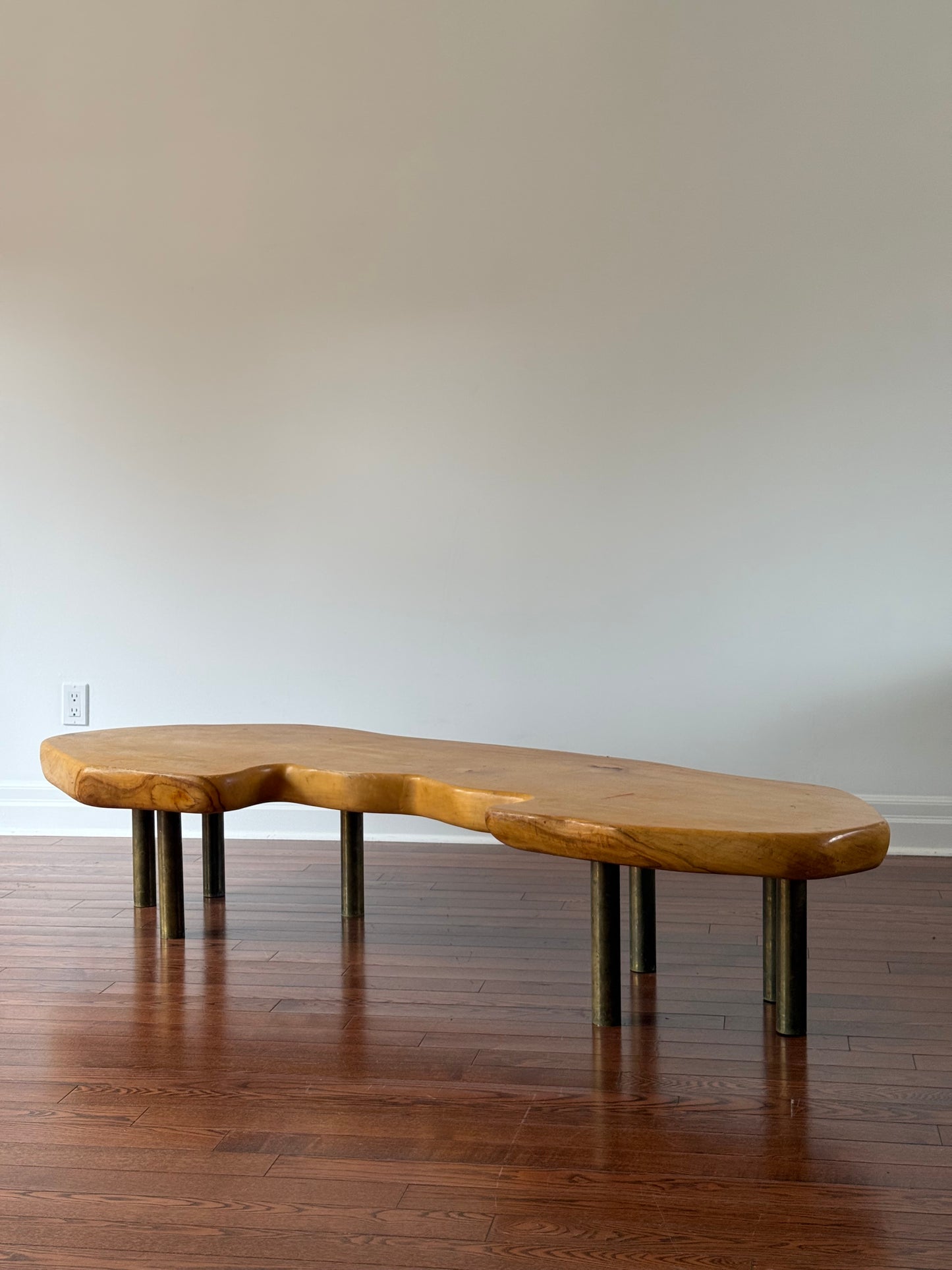 Handmade Maple Slab Coffee Table, 1981