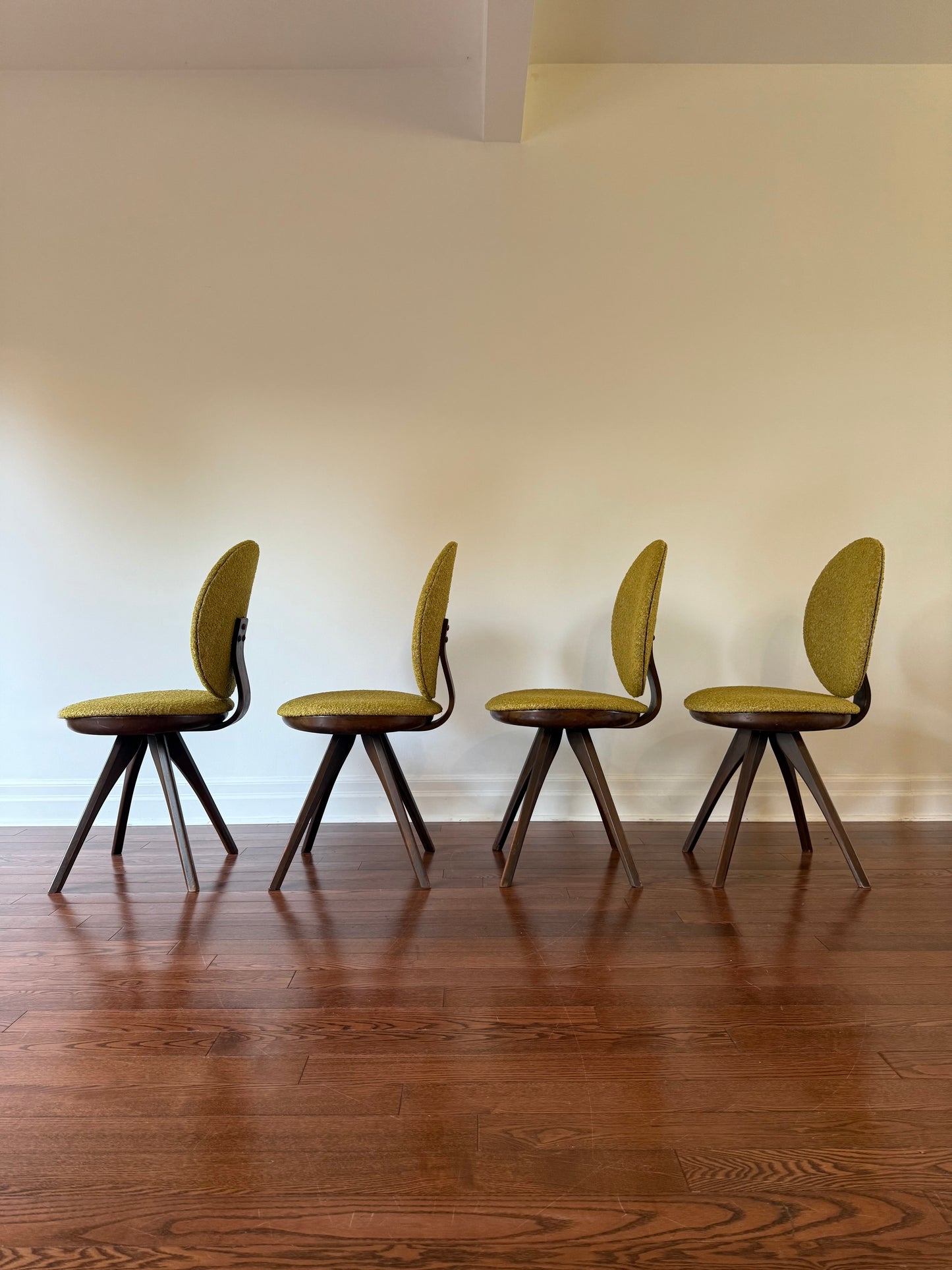 Lollipop Dining Chairs by Honderich, 1940s