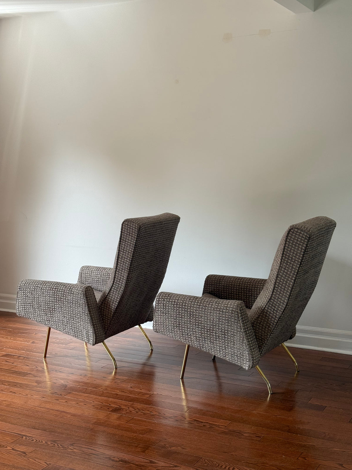 Concorde High Back Lounge Chairs by Louis Paolozzi, 1950s