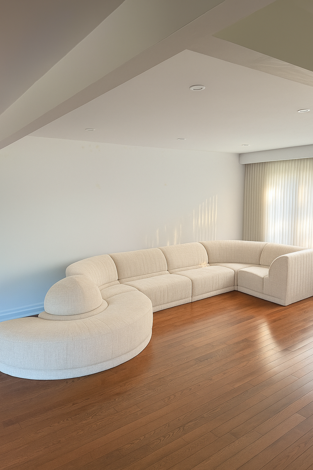 6 Piece Modular Serpentine Sectional Sofa by Roche Bobois, 1979