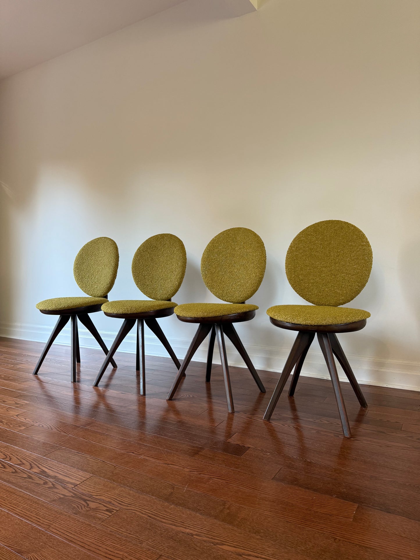 Lollipop Dining Chairs by Honderich, 1940s