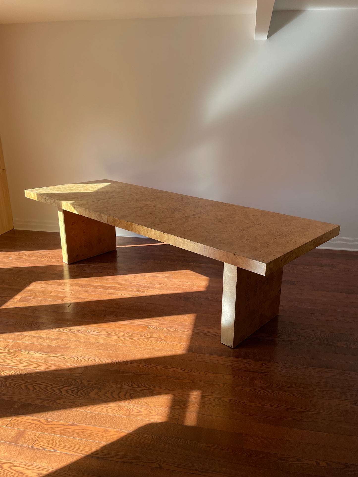 Elm Wood Burl Dining Table