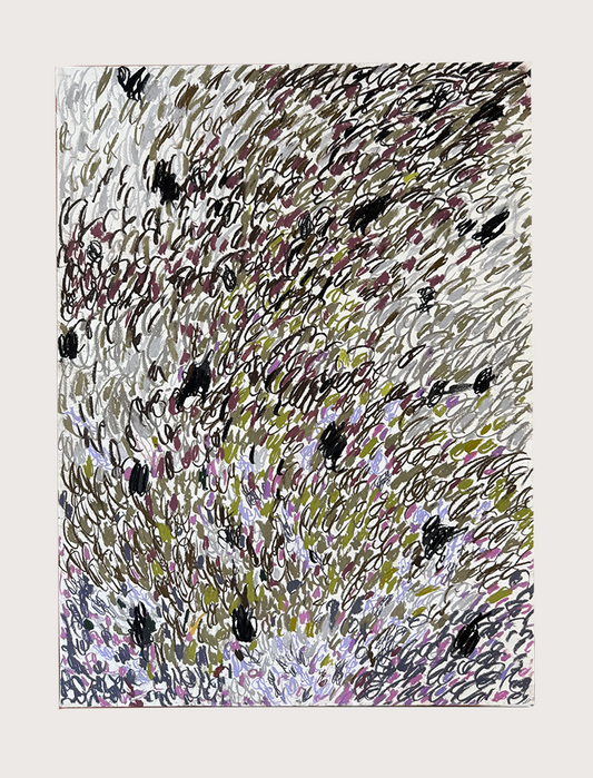 Untitled Drawing, pastel on paper, 30" x 22", 2026