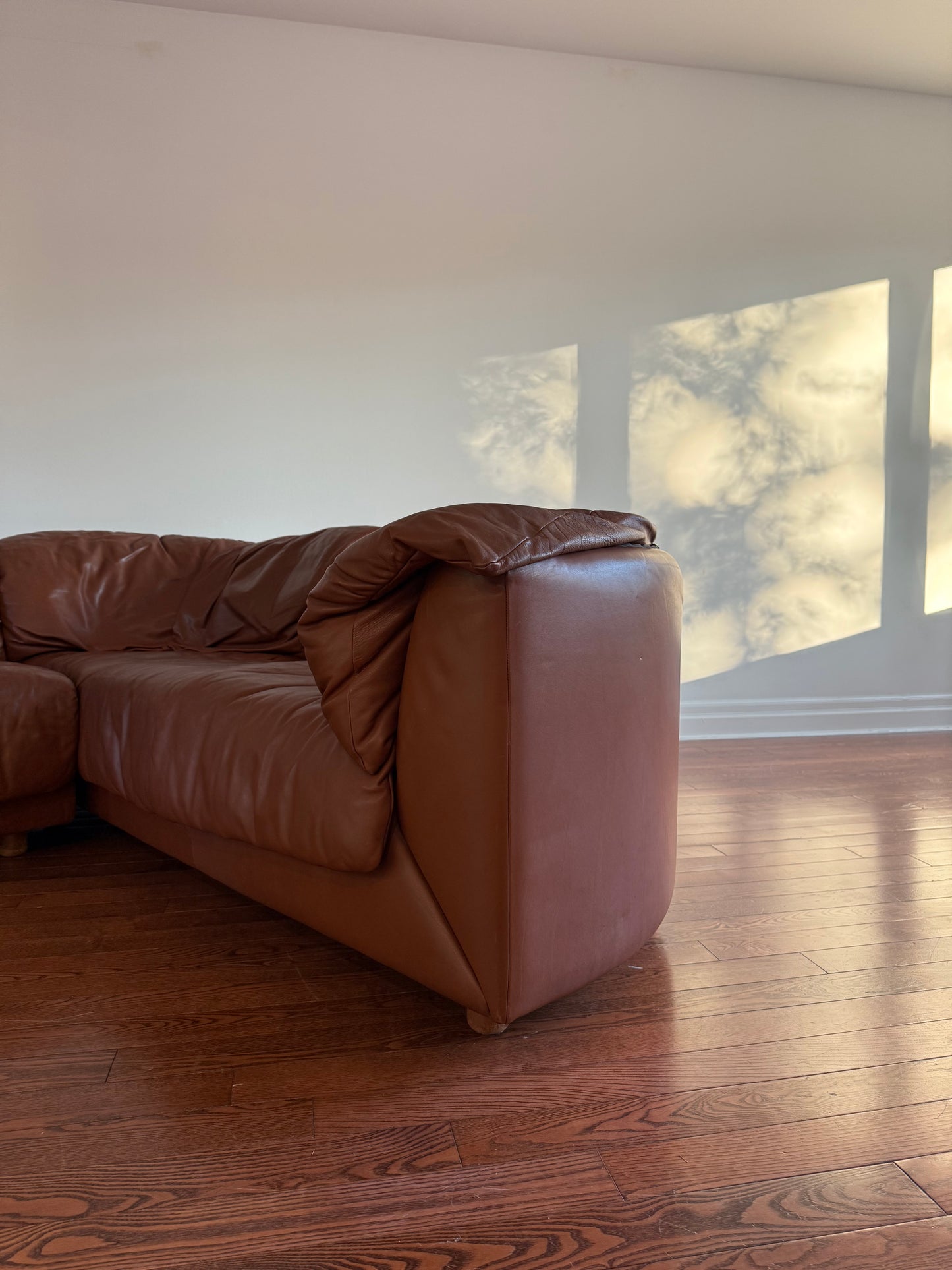 de Sede Leather Sectional Sofa, 1980s