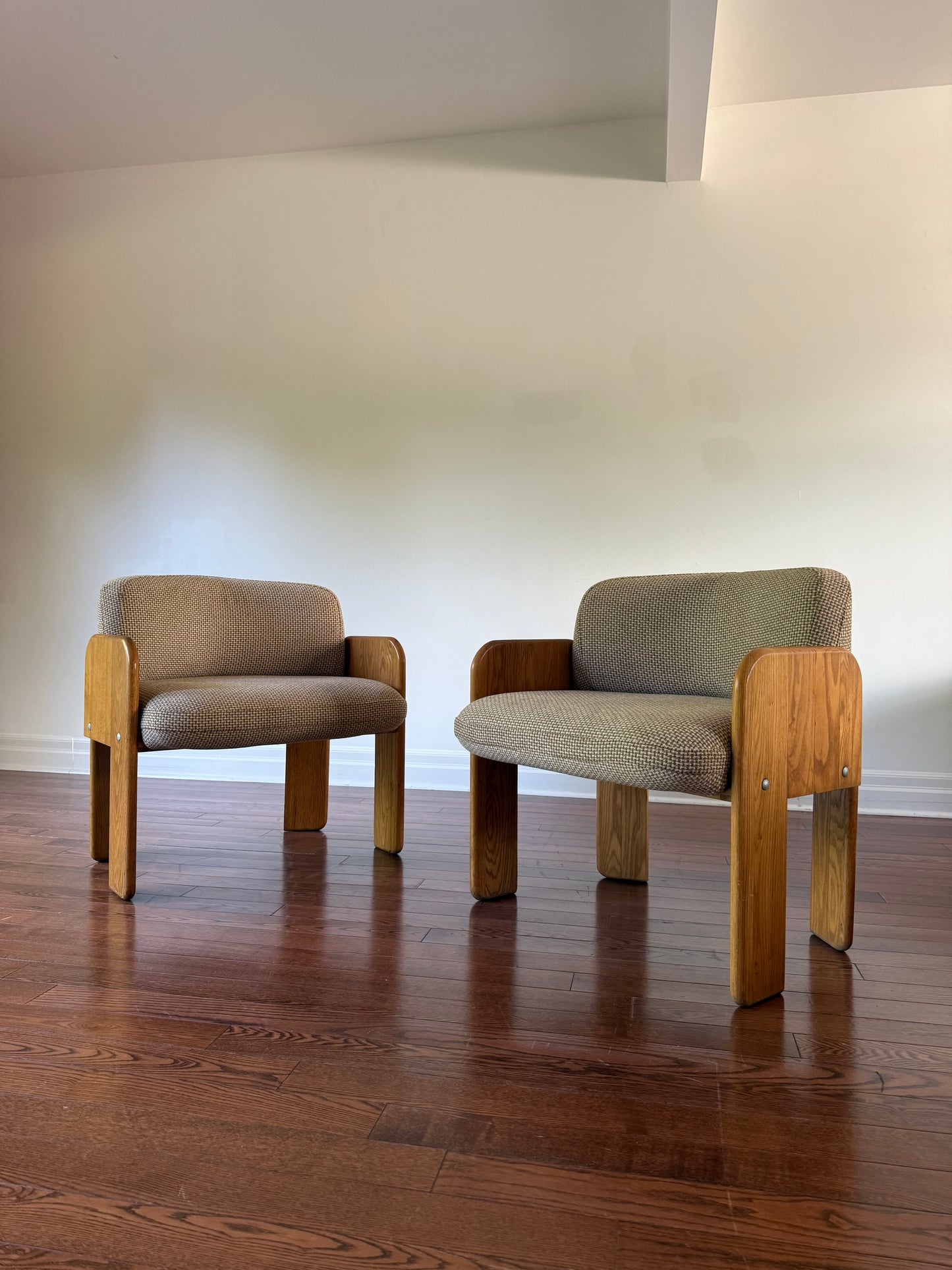 Handmade Oak Tub Armchairs