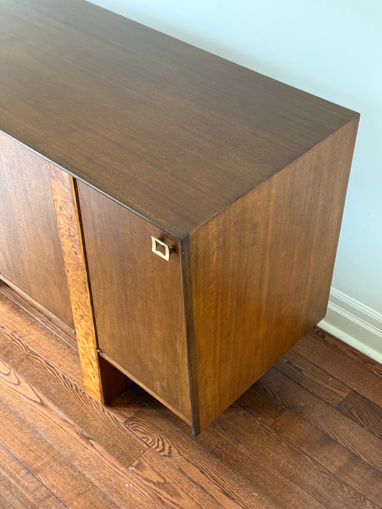 Vintage Walnut & Burlwood Sideboard