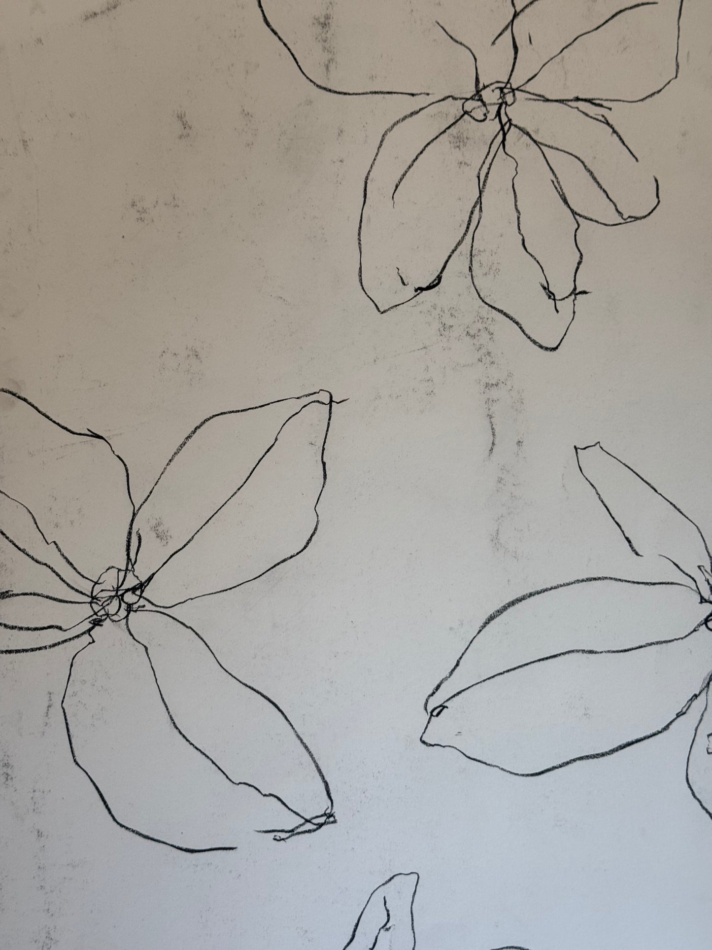 Untitled Drawing, pastel on paper, 30" x 22", 2026