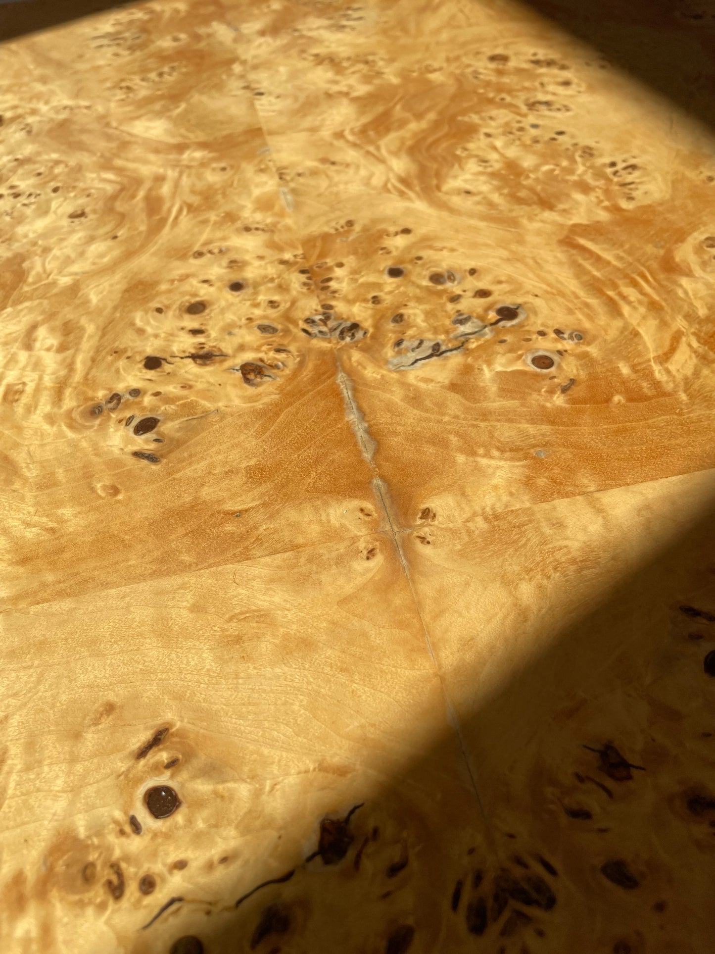 Elm Wood Burl Dining Table