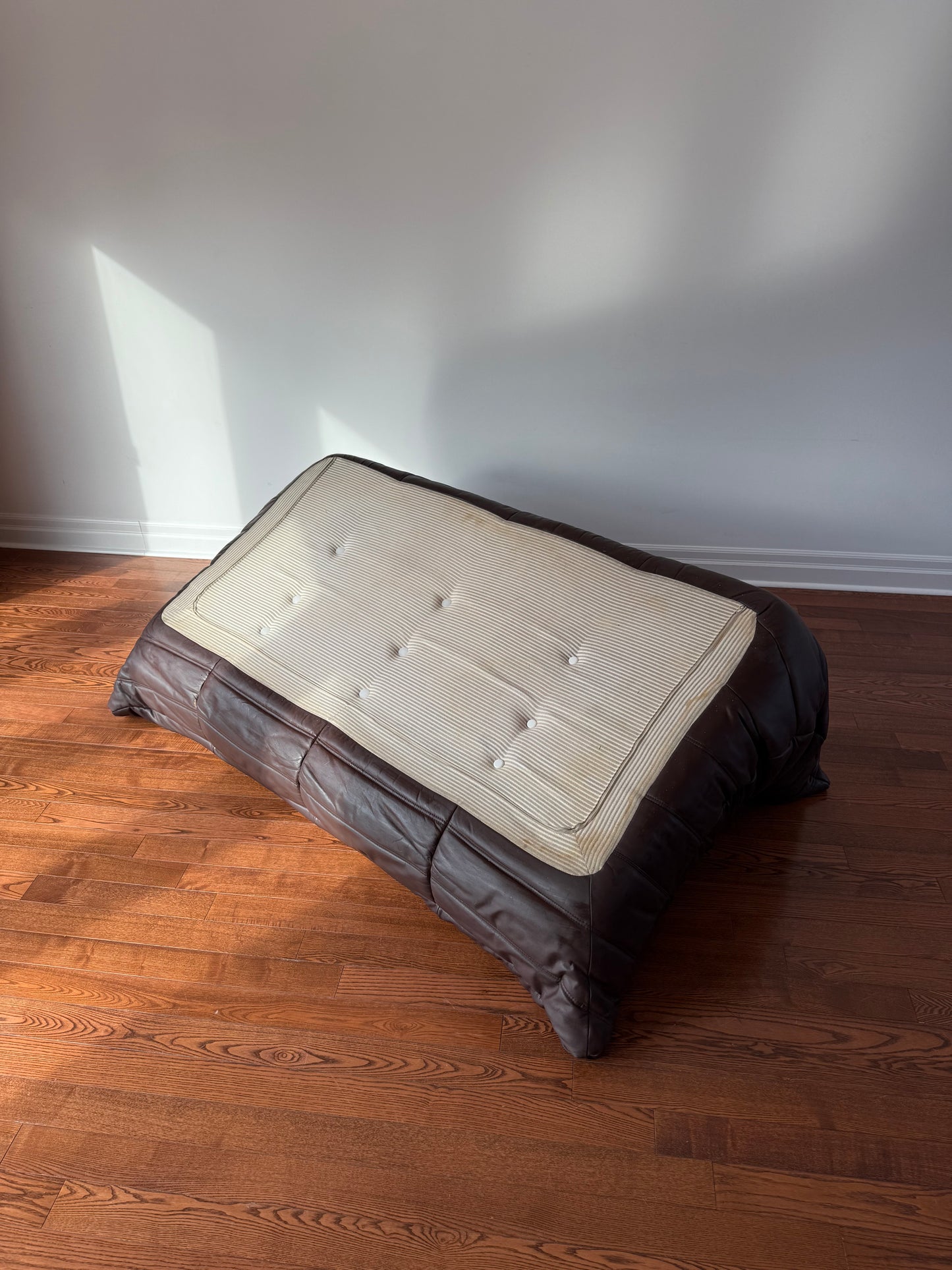 Togo Sofa in Chocolate Brown Leather by Michel Ducaroy for Ligne Roset