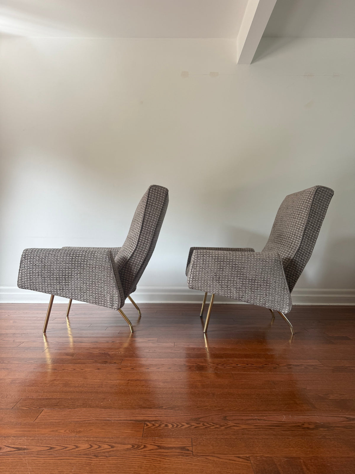 Concorde High Back Lounge Chairs by Louis Paolozzi, 1950s