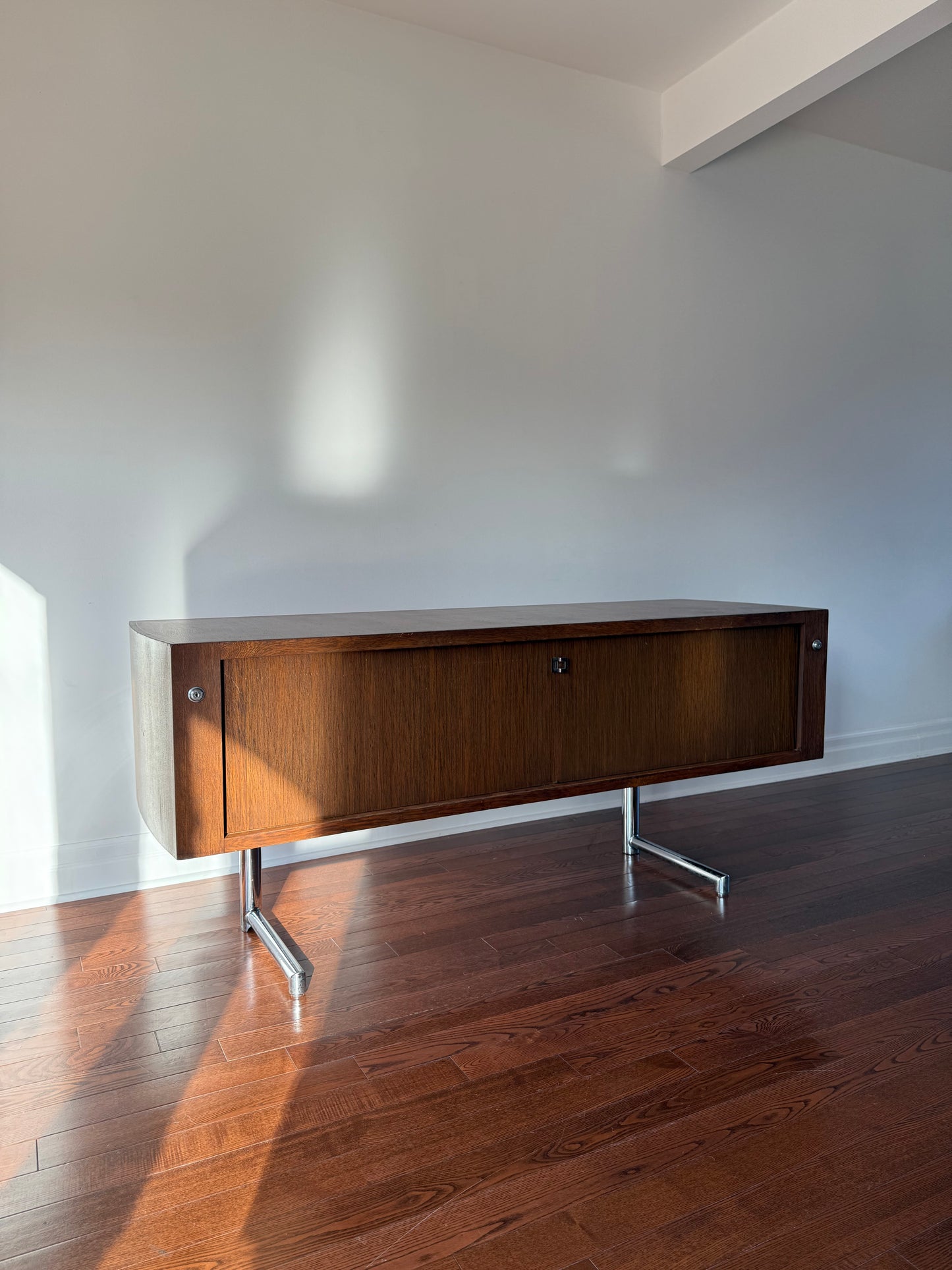 Leif Jacobsen Walnut Tambour Credenza