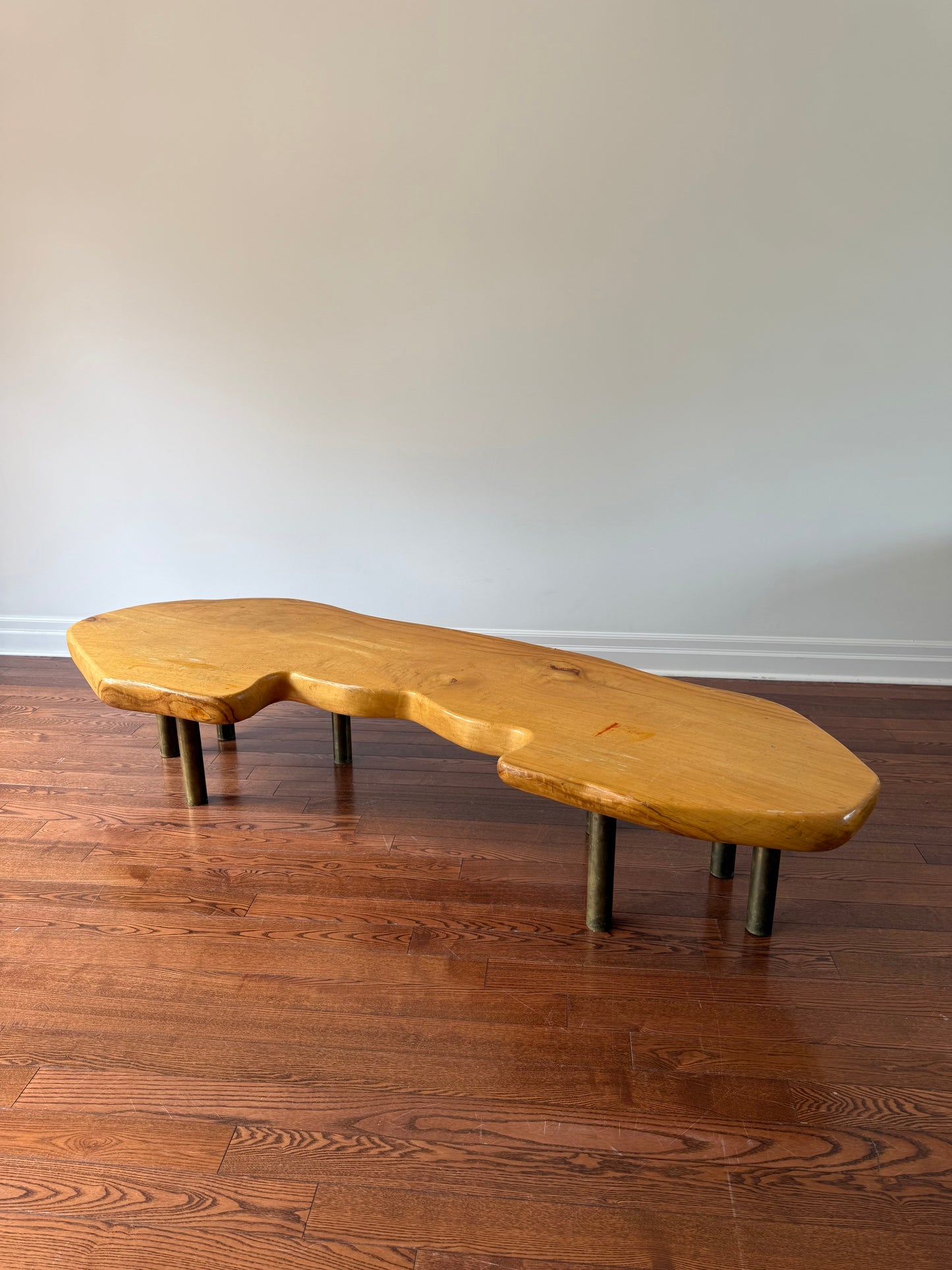 Handmade Maple Slab Coffee Table, 1981