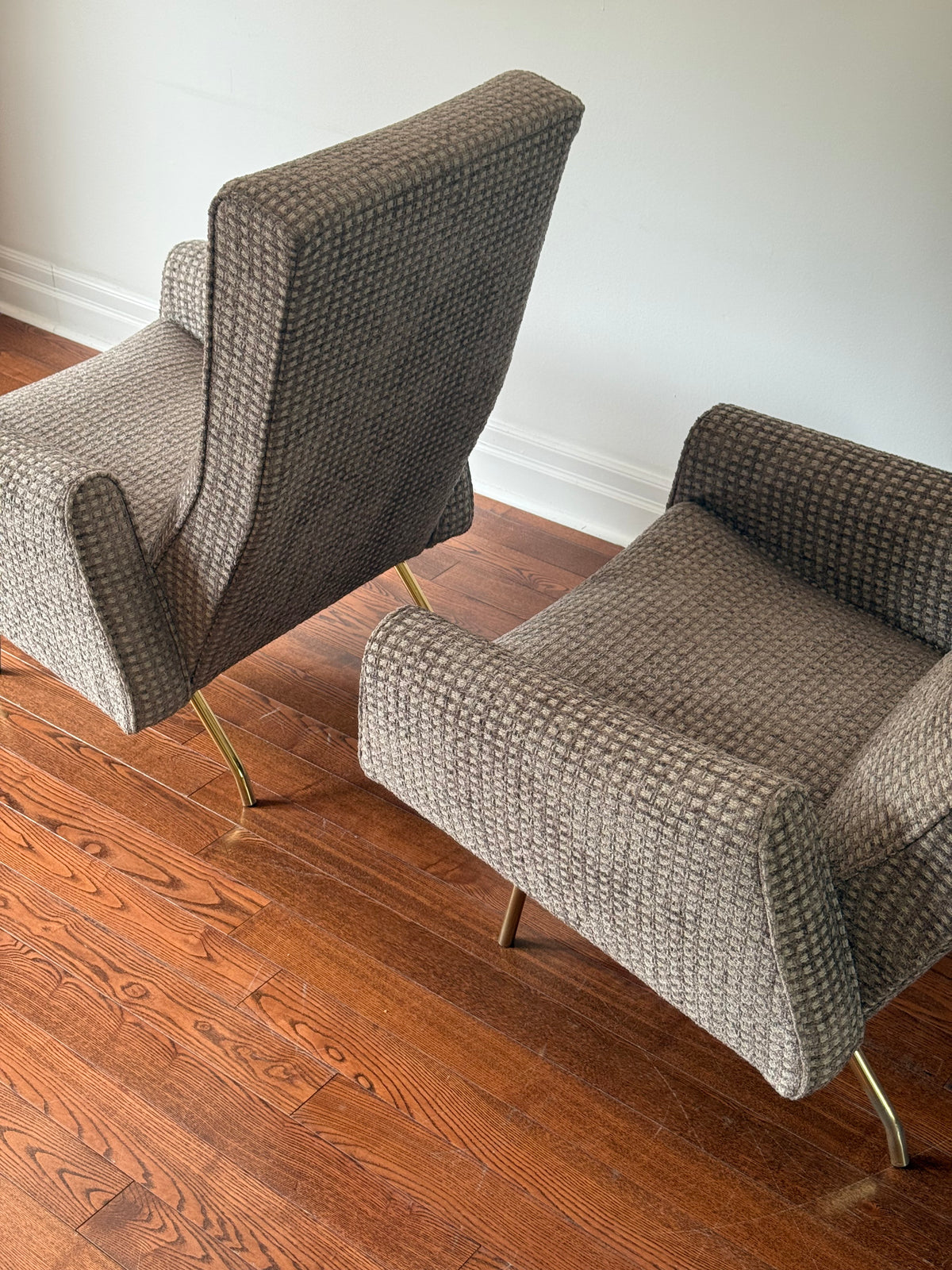 Concorde High Back Lounge Chairs by Louis Paolozzi, 1950s