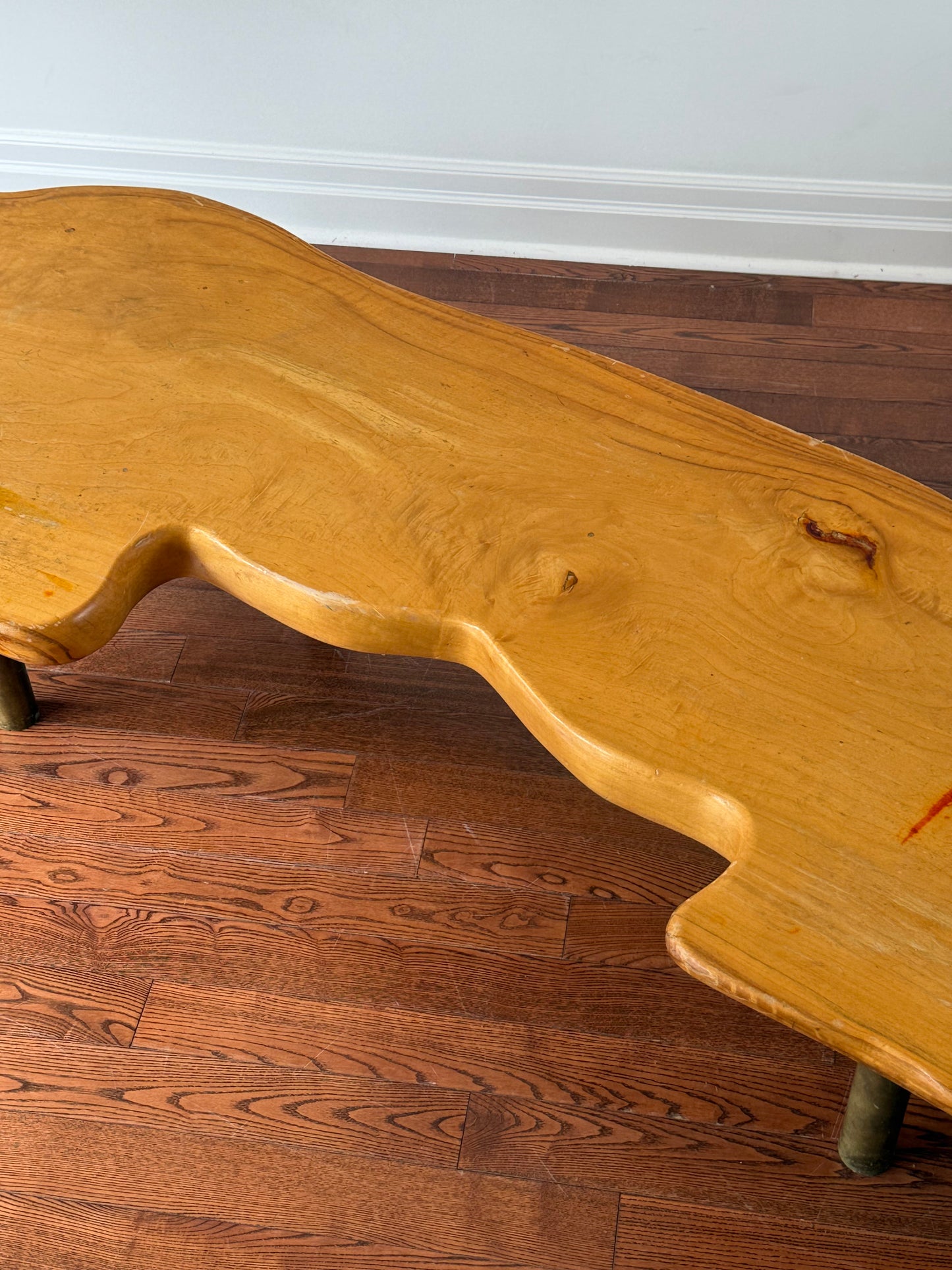 Handmade Maple Slab Coffee Table, 1981