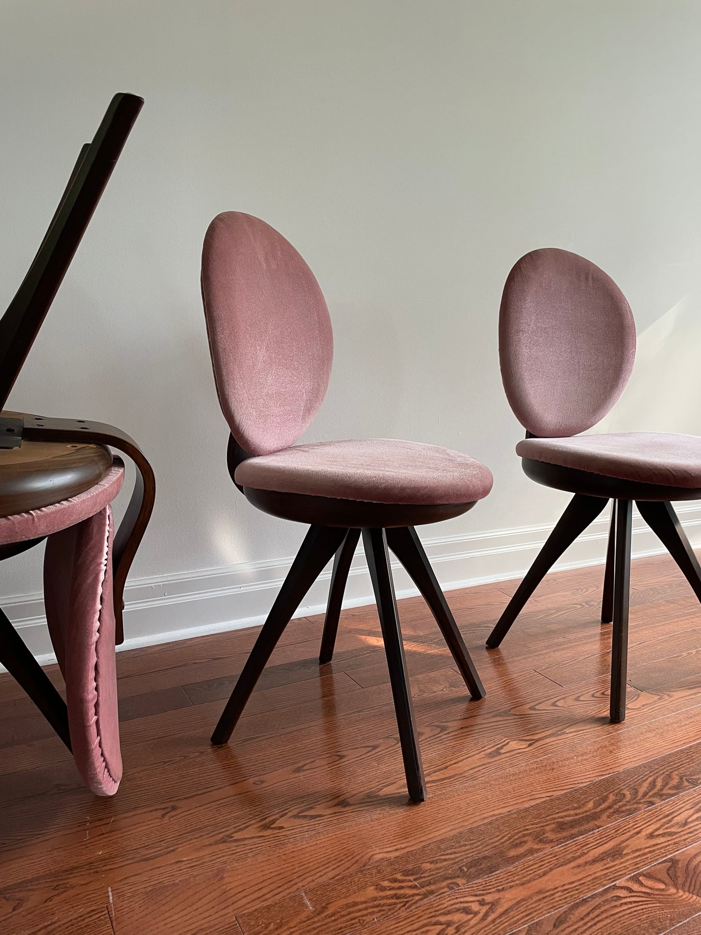 Lollipop Dining Chairs by Honderich, 1940s