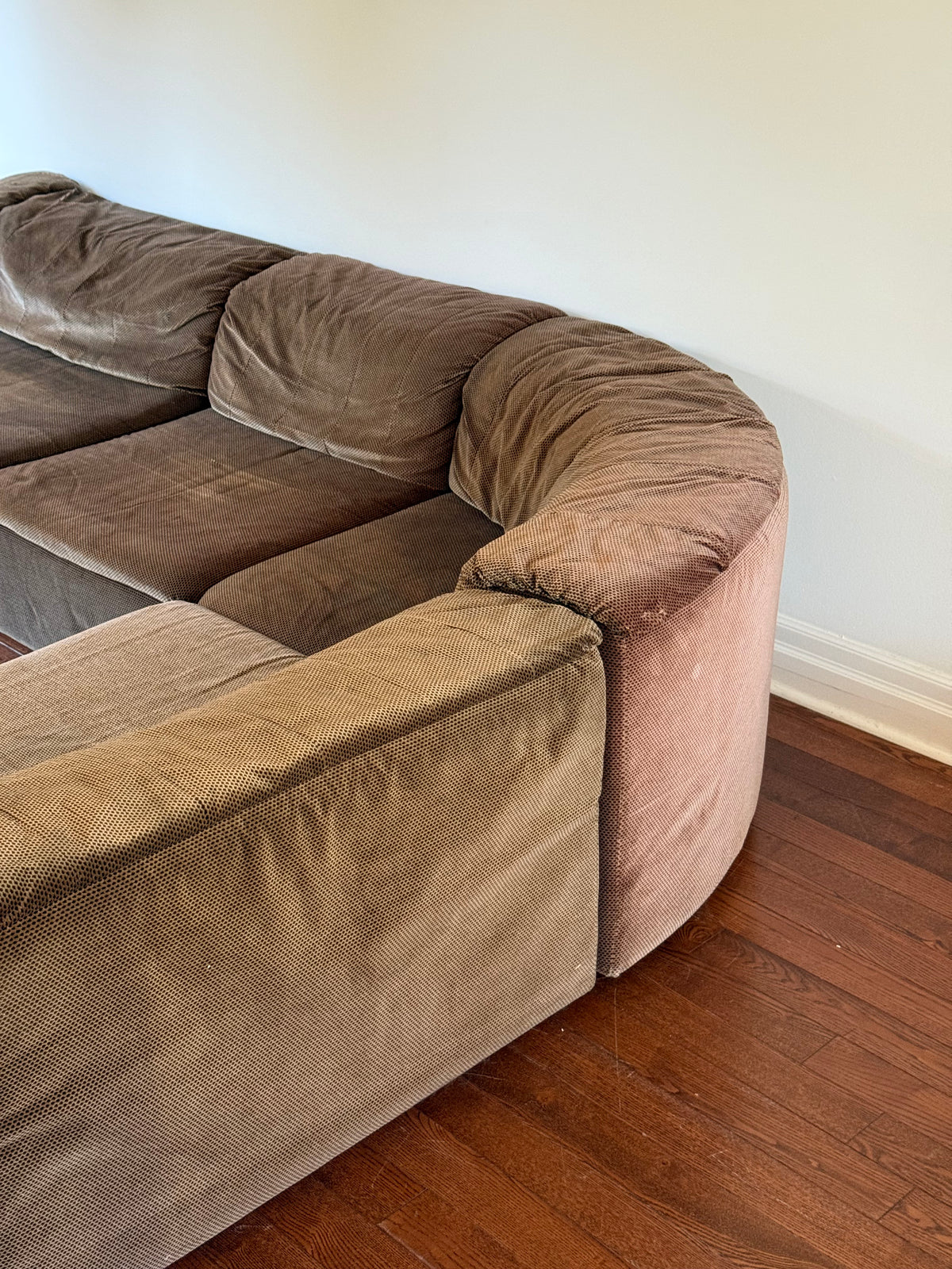 7 Piece Modular Serpentine Sofa by Roche Bobois, 1975 [Available for Reupholstery]