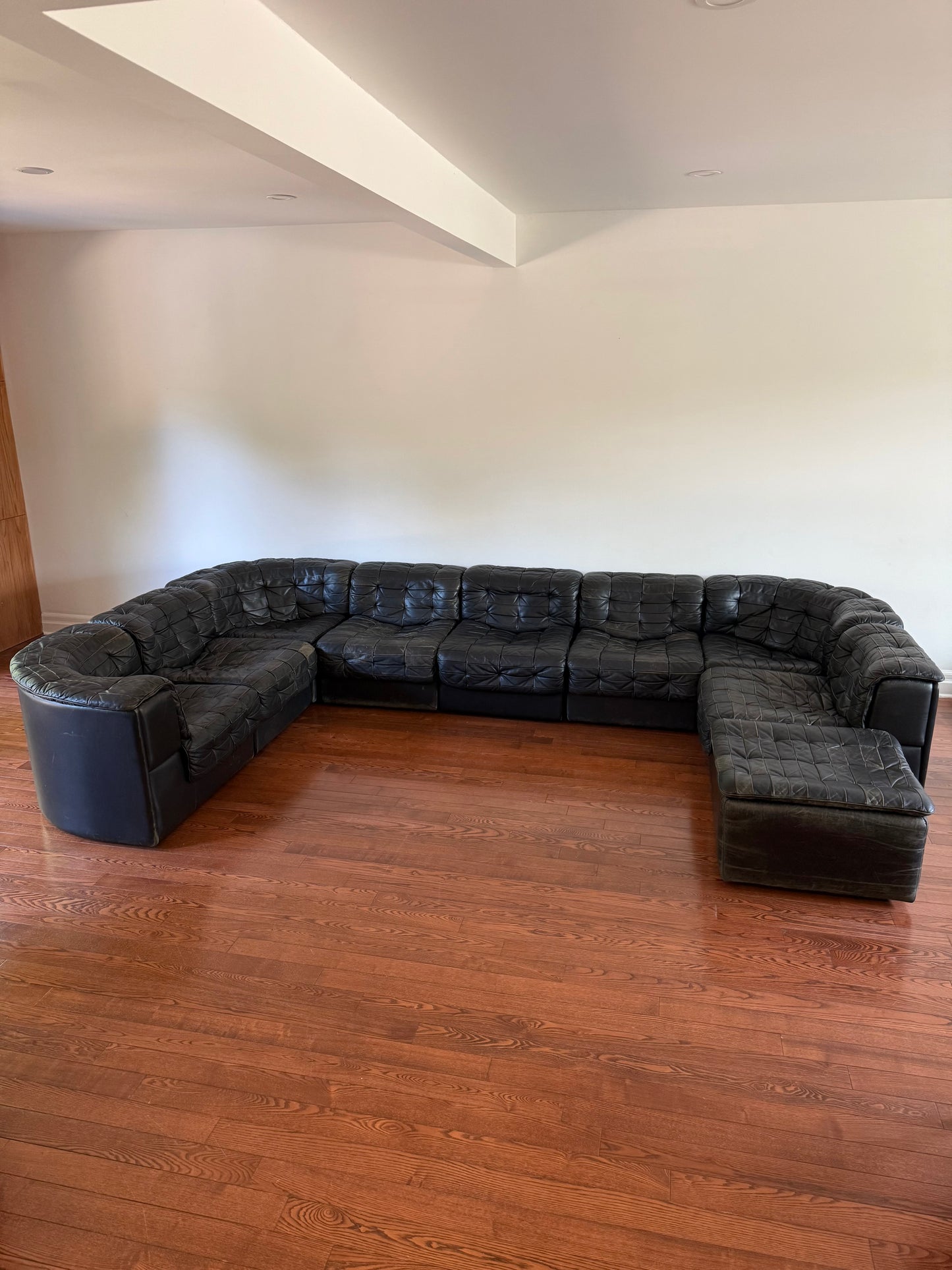 de Sede DS-11 Patchwork Leather Modular Sofa, 1970s, 9 Elements