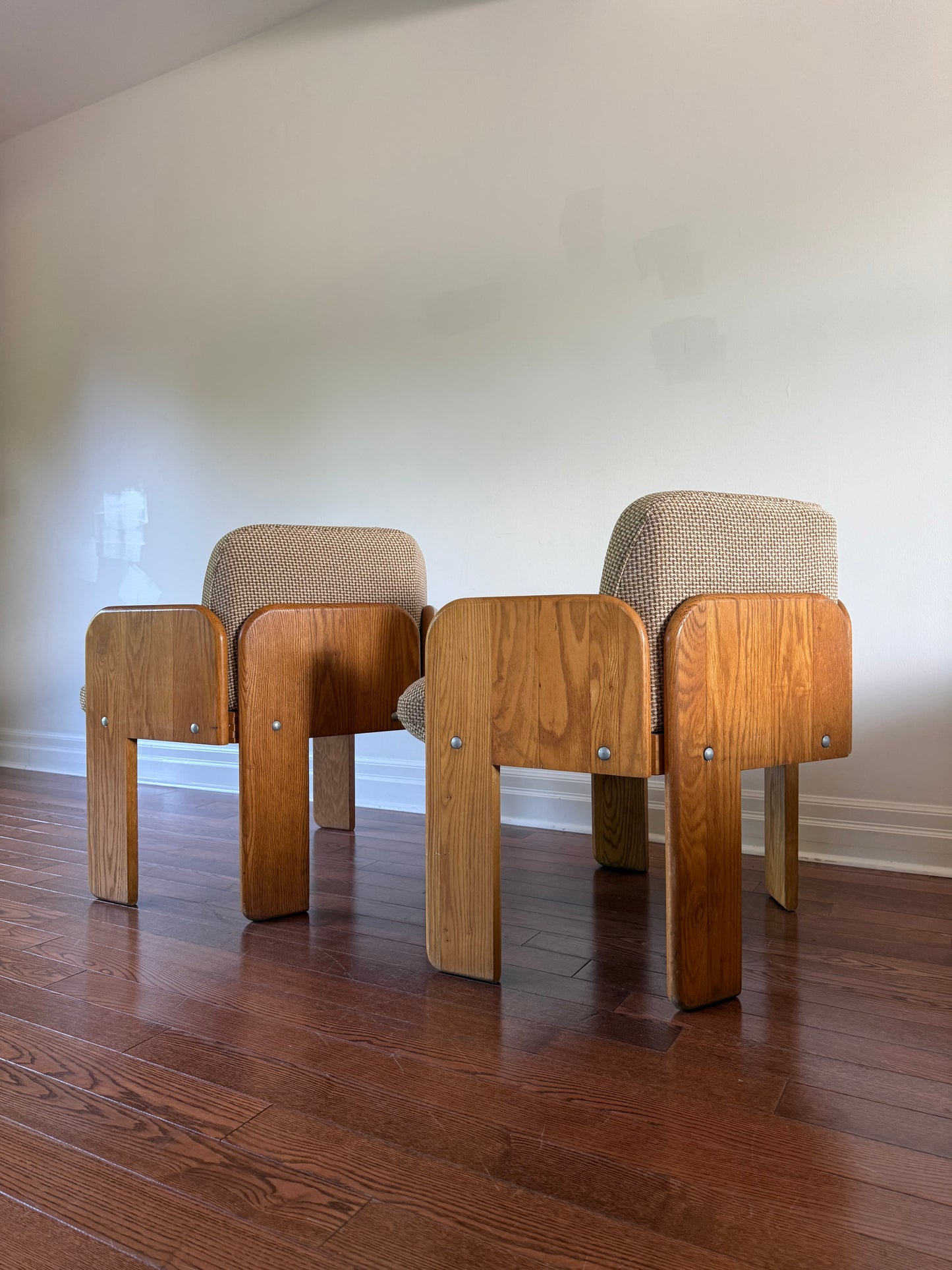 Handmade Oak Tub Armchairs