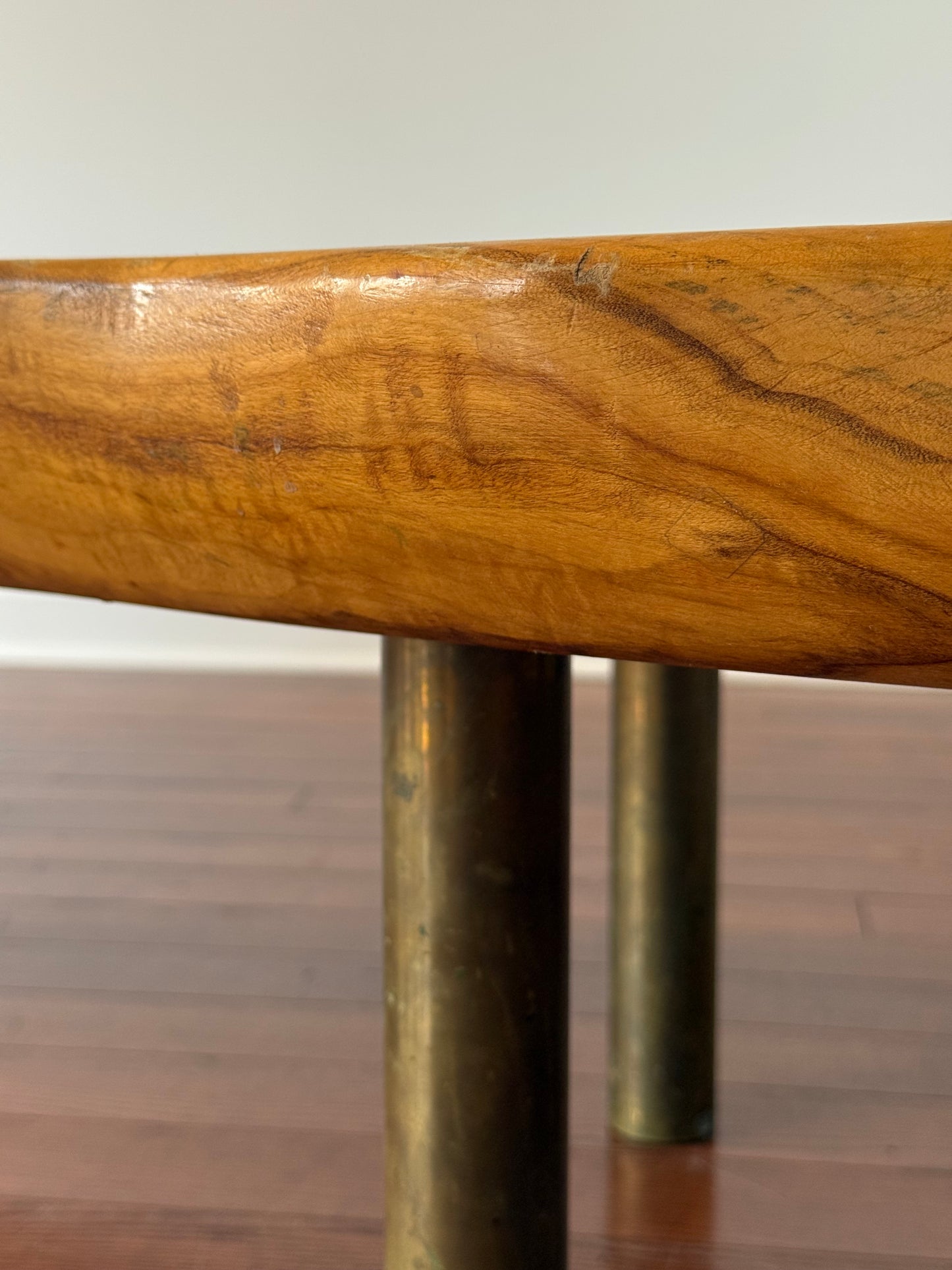 Handmade Maple Slab Coffee Table, 1981
