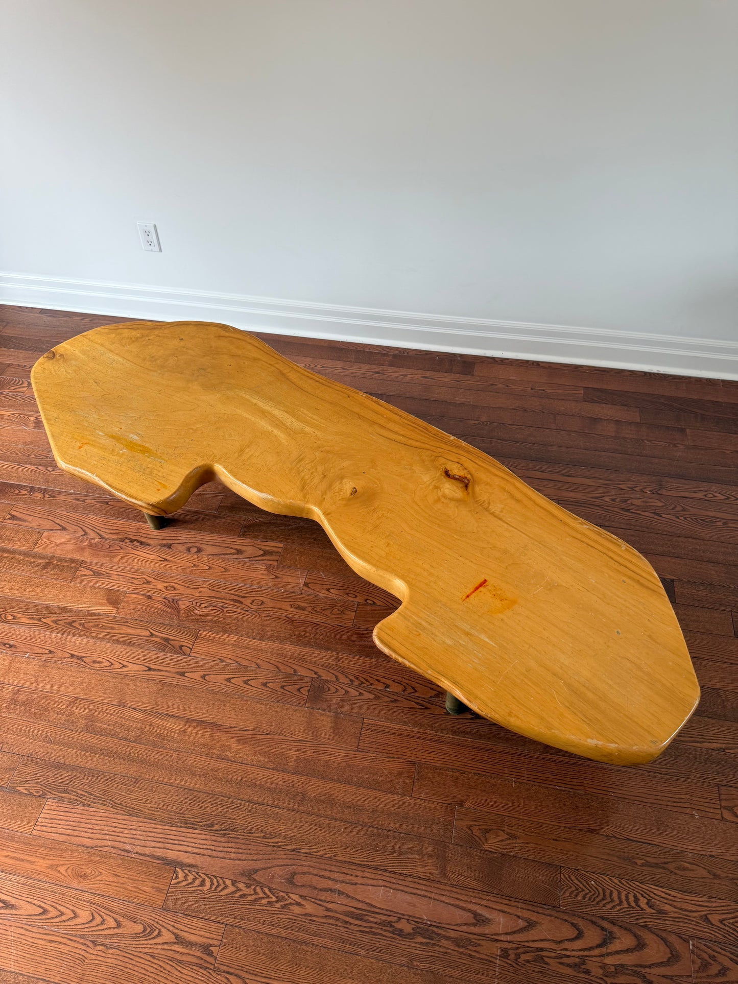 Handmade Maple Slab Coffee Table, 1981