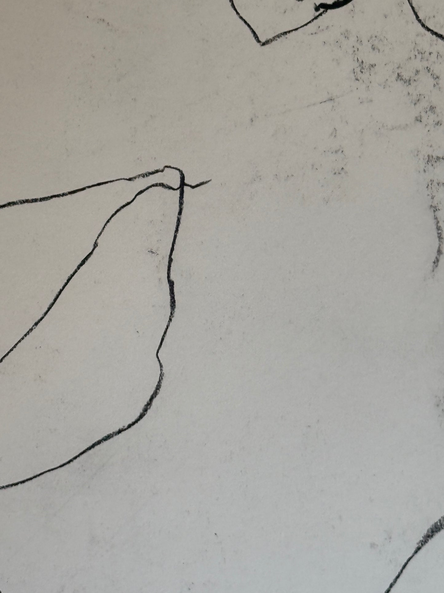 Untitled Drawing, pastel on paper, 30" x 22", 2026