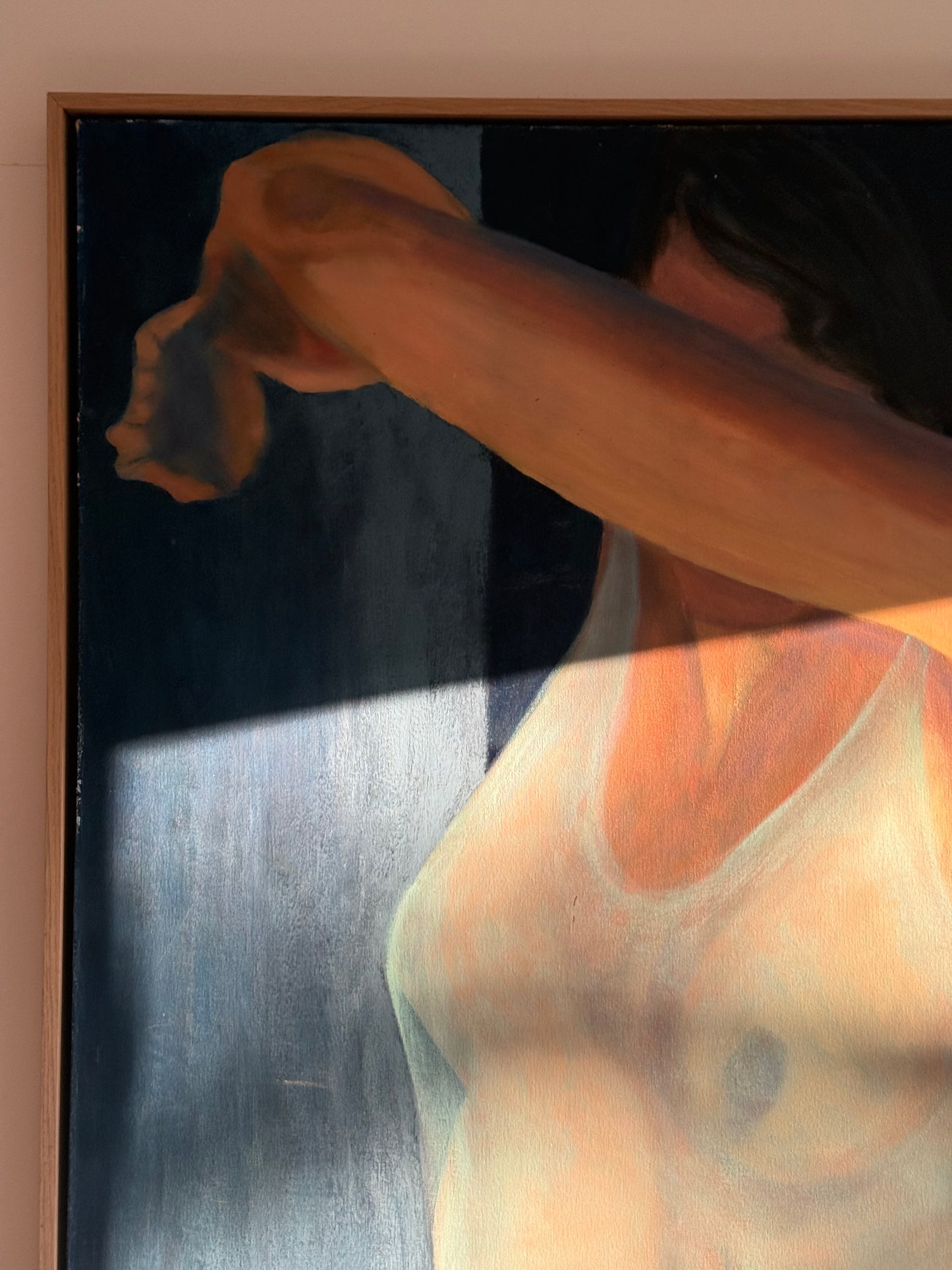 Lady figures, acrylic on canvas, 36" x 48"