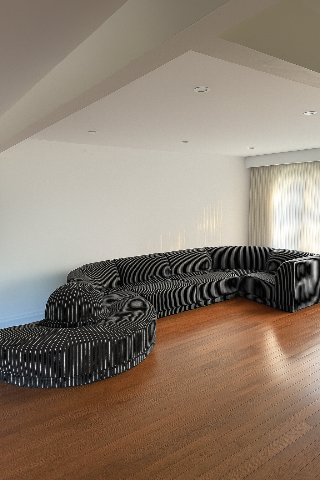 6 Piece Modular Serpentine Sectional Sofa by Roche Bobois, 1979