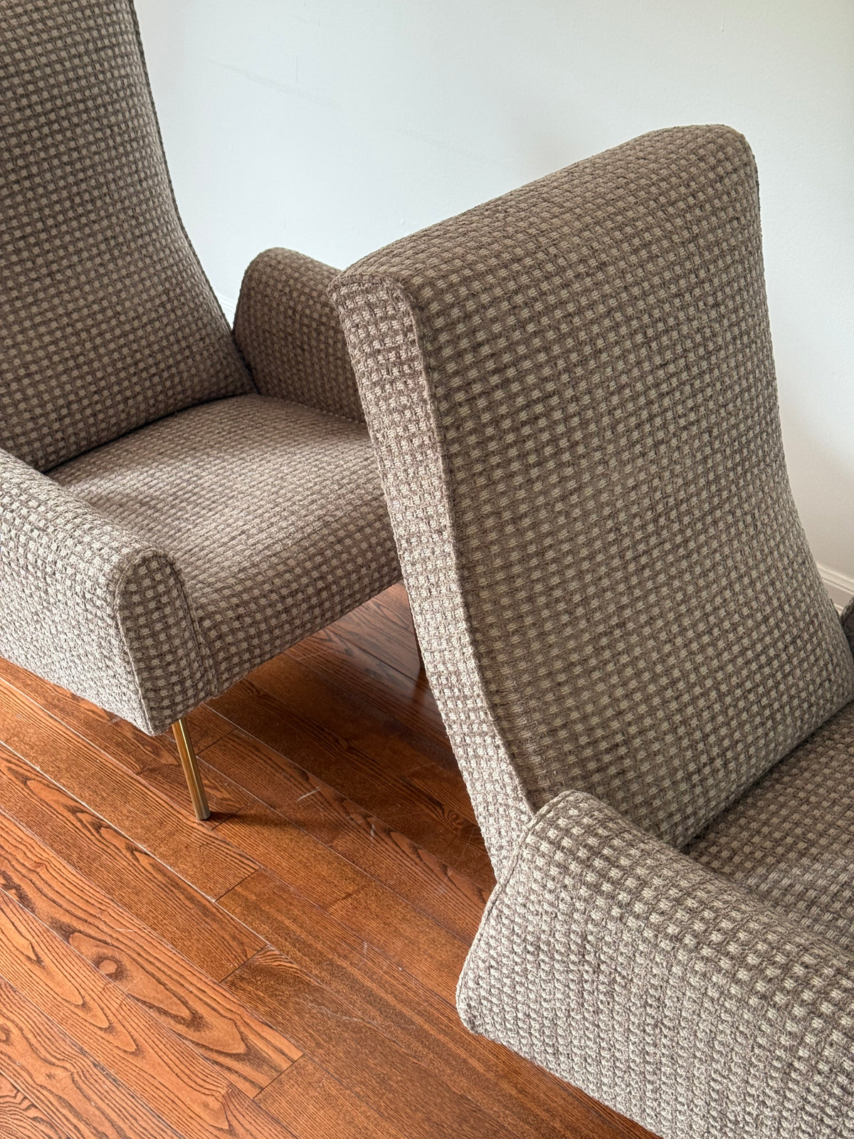 Concorde High Back Lounge Chairs by Louis Paolozzi, 1950s