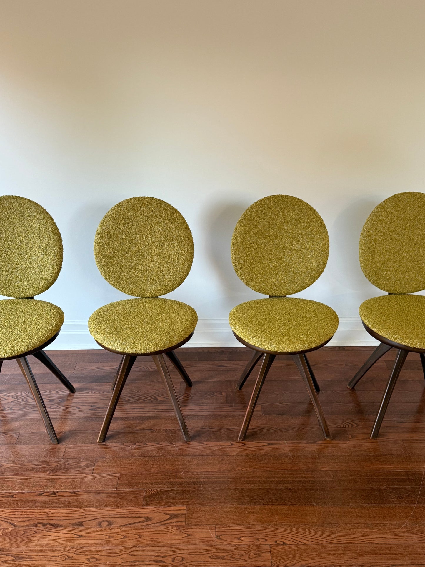 Lollipop Dining Chairs by Honderich, 1940s