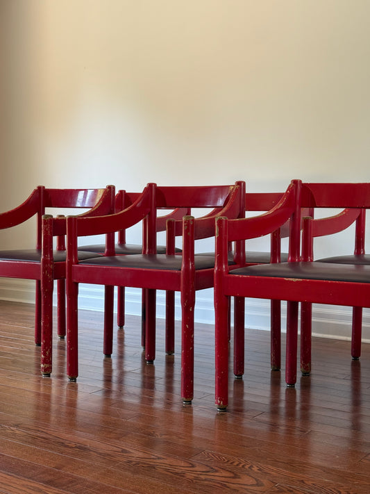 Cassina Carimate Dining Chairs, 1960s