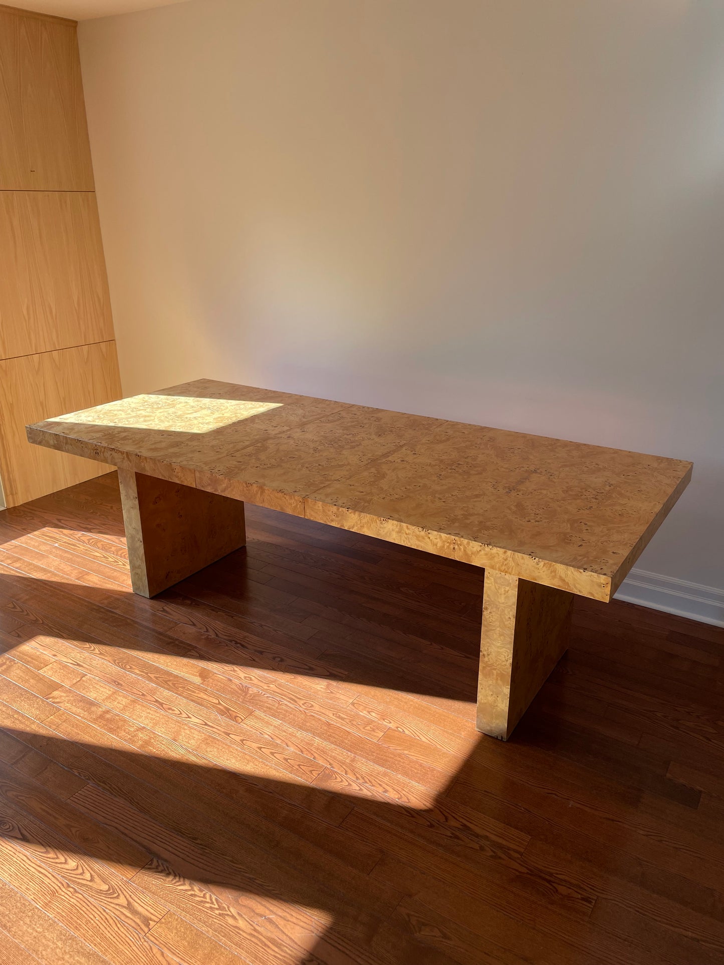 Elm Wood Burl Dining Table