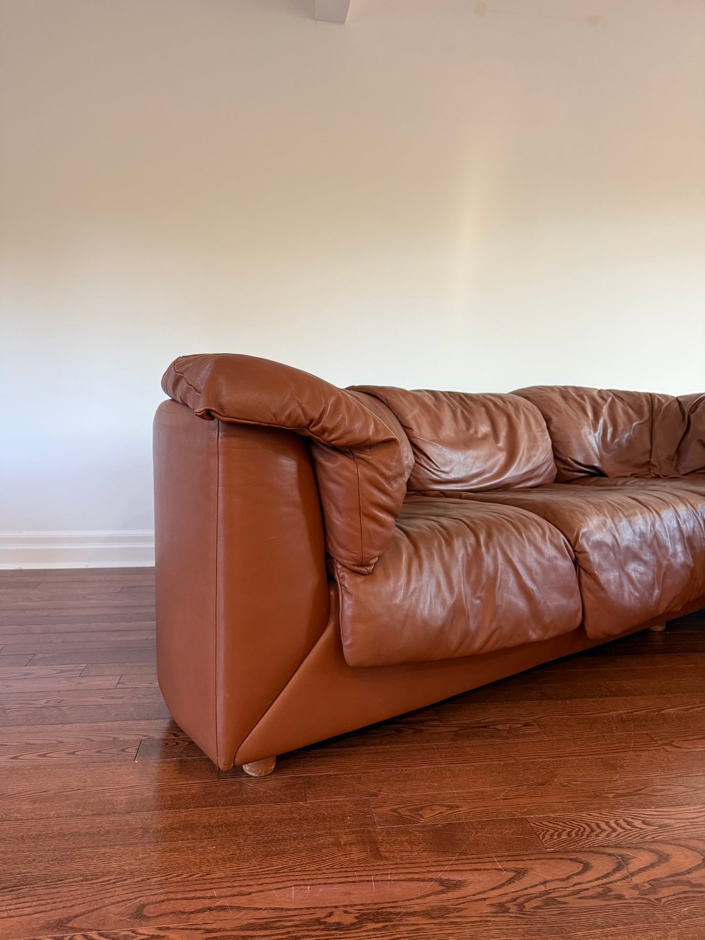 de Sede Leather Sectional Sofa, 1980s