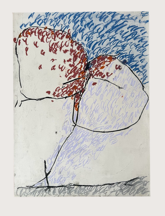 Untitled Drawing, pastel on paper, 30" x 22", 2026