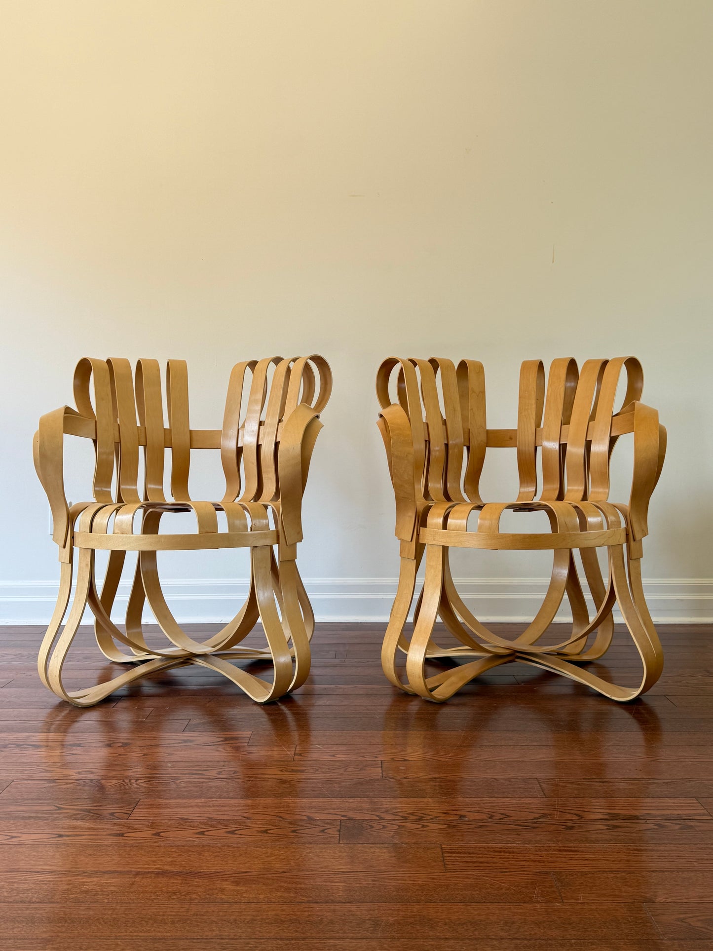 2 x Frank Gehry Cross Check Chairs by Knoll