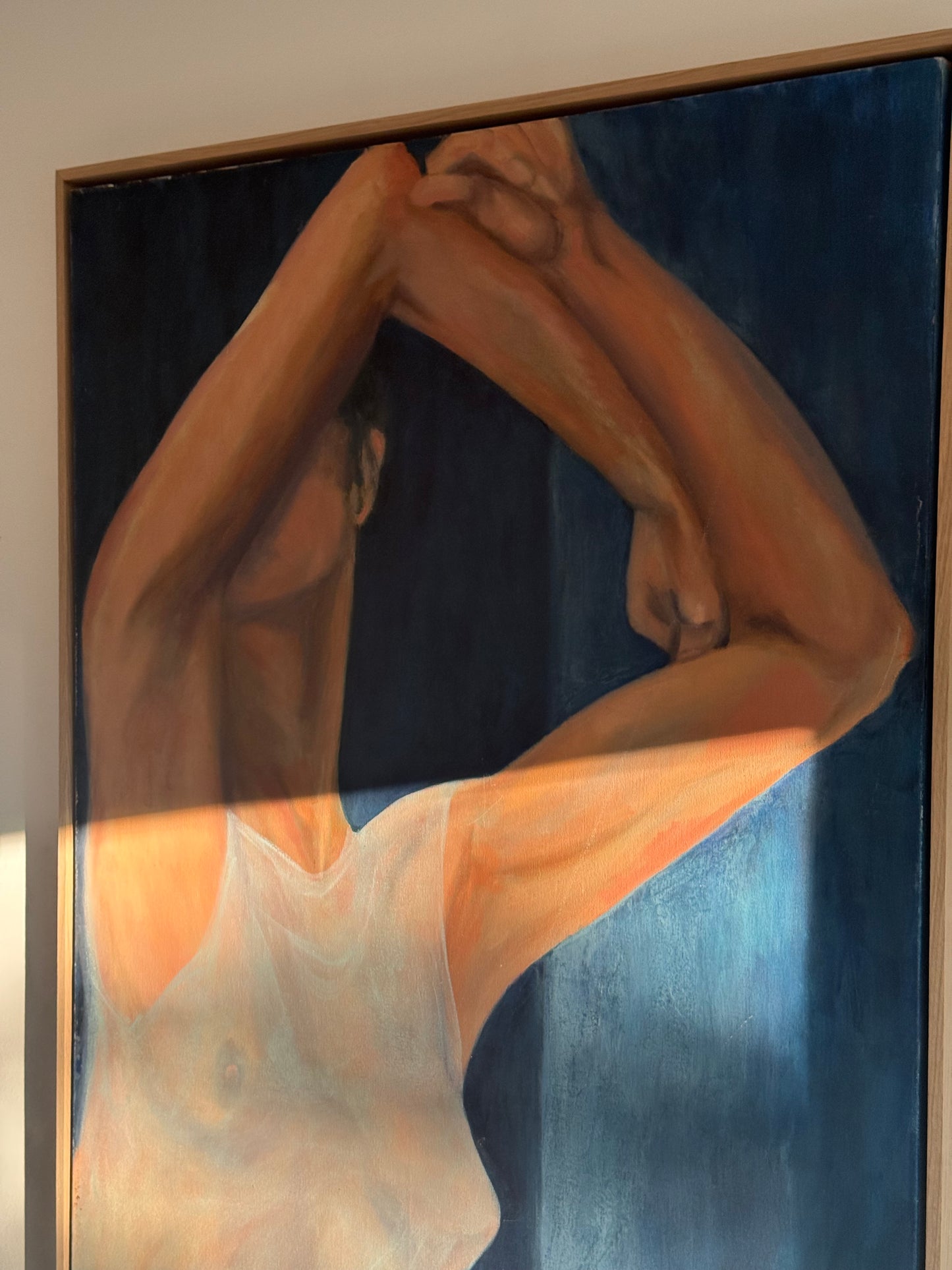 Lady figures, acrylic on canvas, 36" x 48"