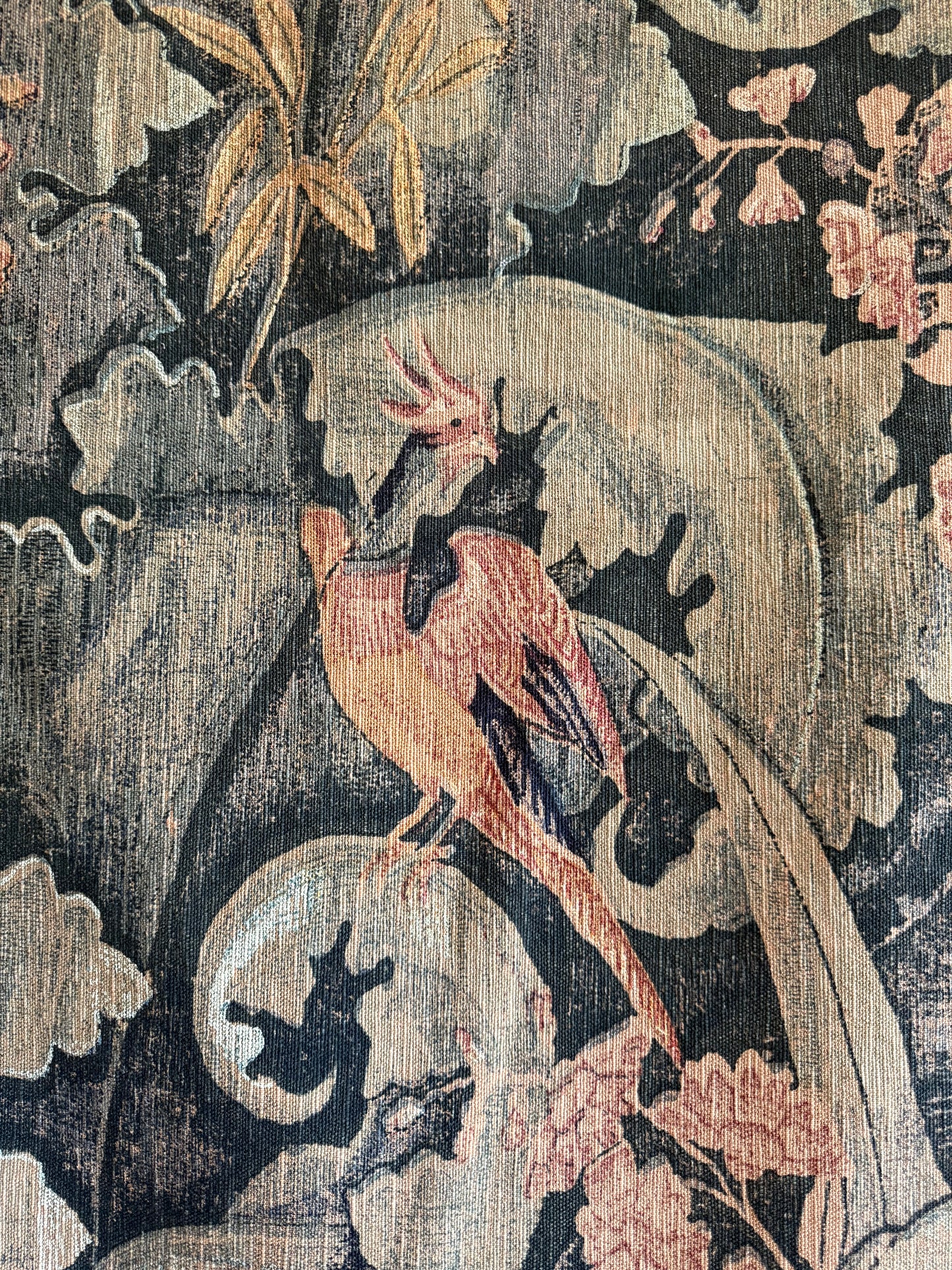 Birds of Paradise "Cartoon" Tapestry, 20th Century
