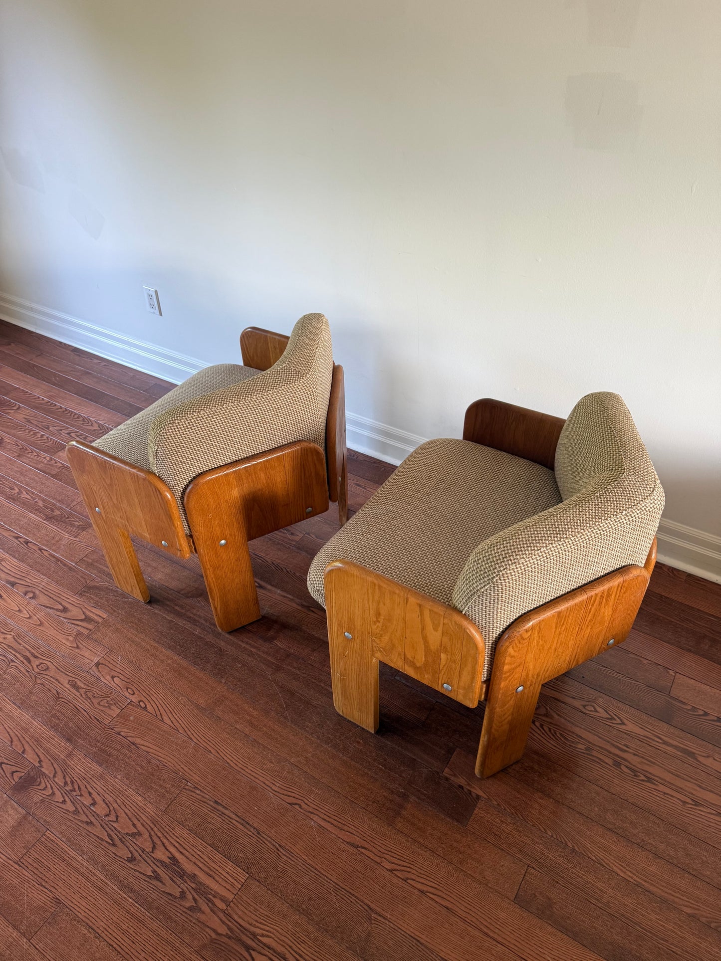 Handmade Oak Tub Armchairs