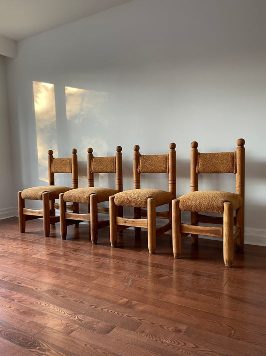 Reclaimed Pine Dining Chairs [x 4]