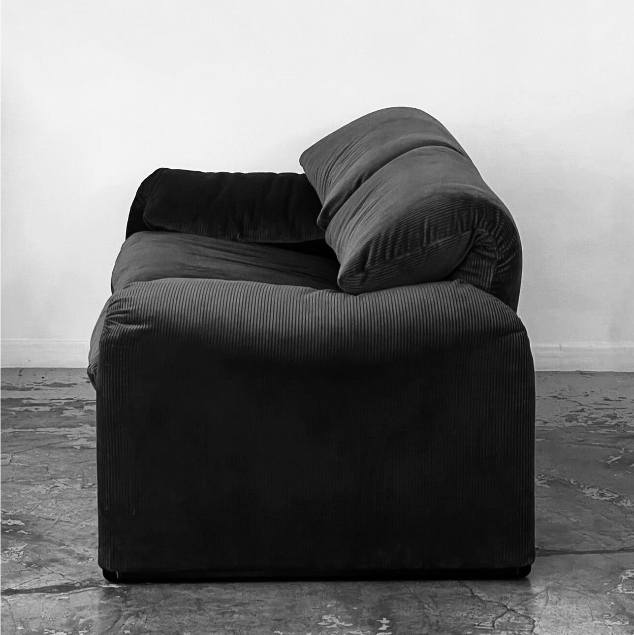 2 x Cassina Maralunga Loveseats, 1970s [Available for Restoration]