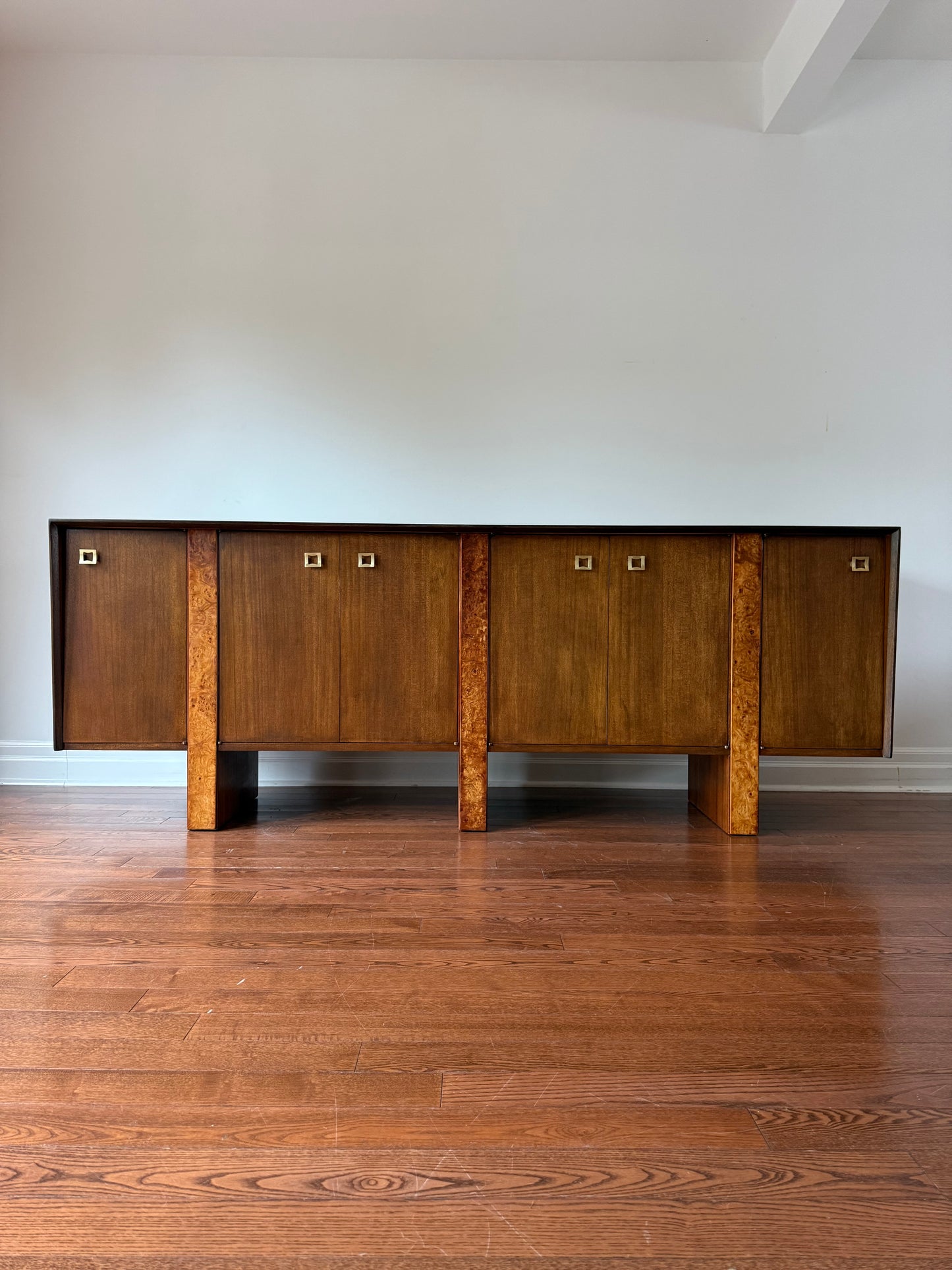 Vintage Walnut & Burlwood Sideboard