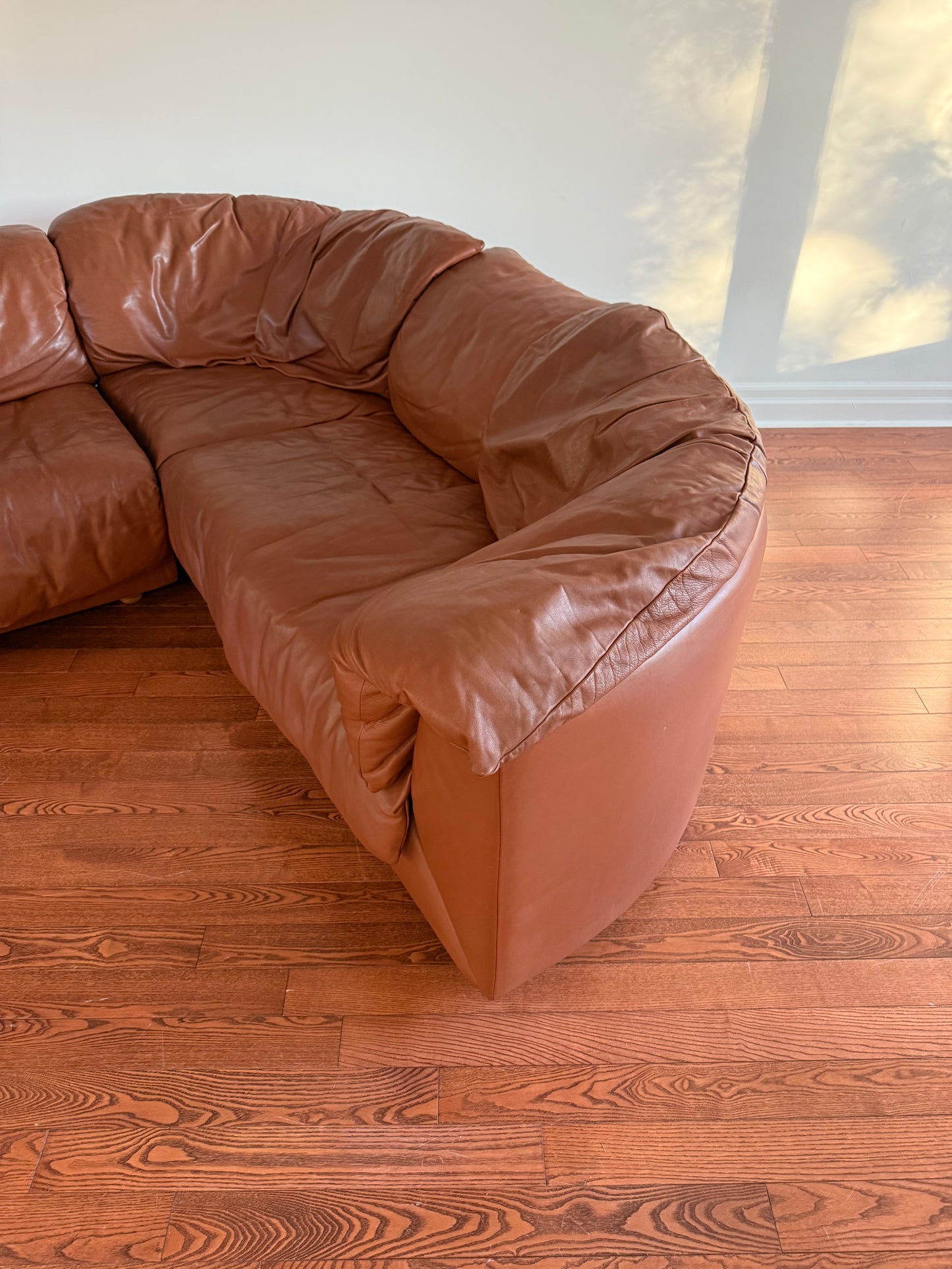 de Sede Leather Sectional Sofa, 1980s
