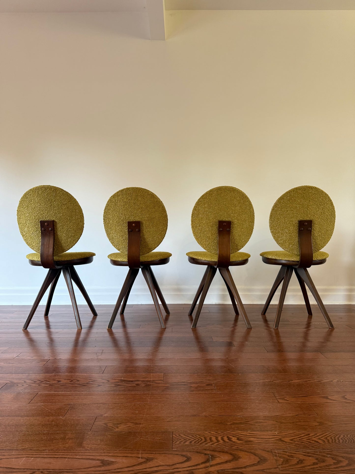 Lollipop Dining Chairs by Honderich, 1940s