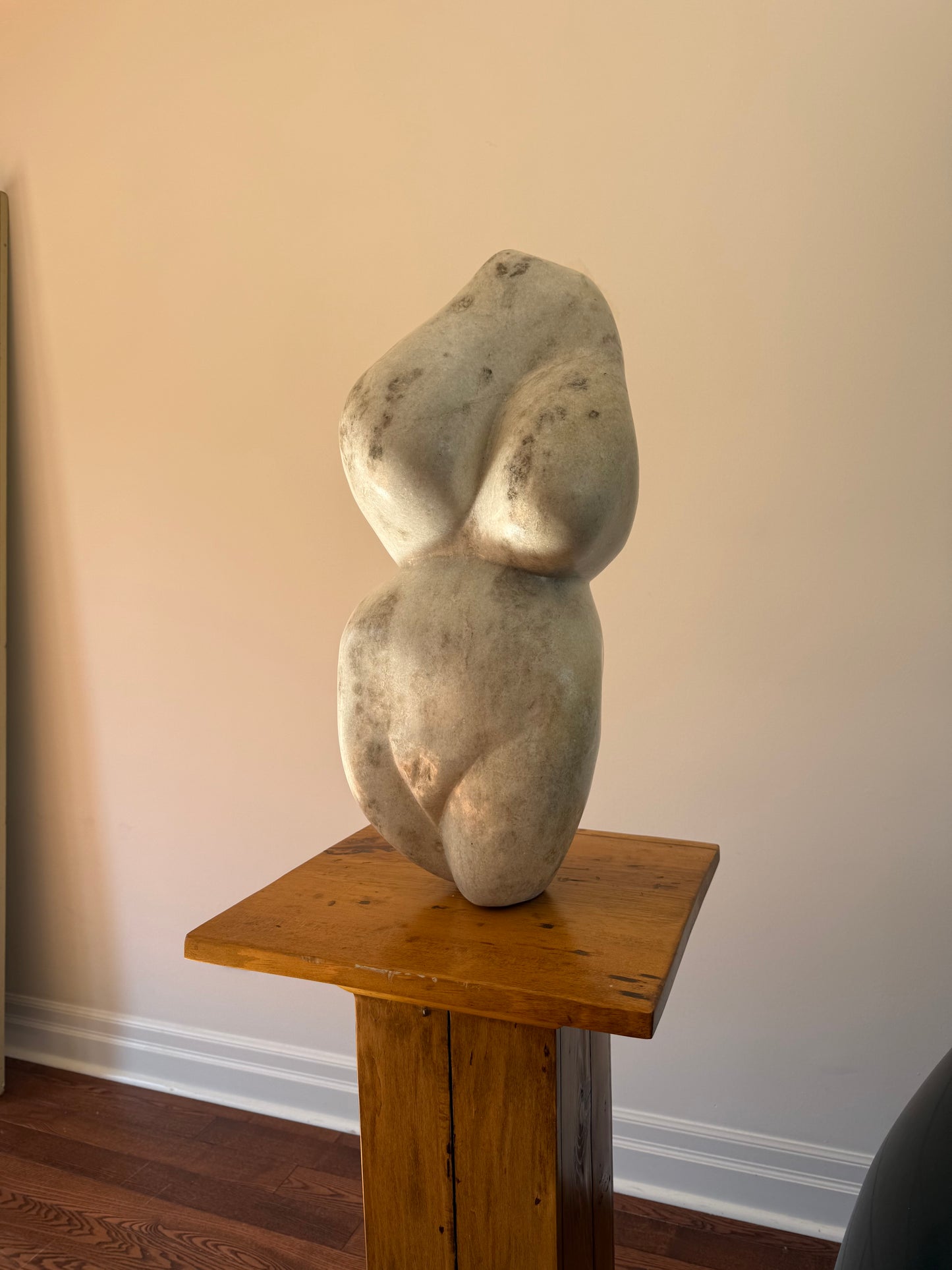 White Marble Torso by Jerry Marks, 1984