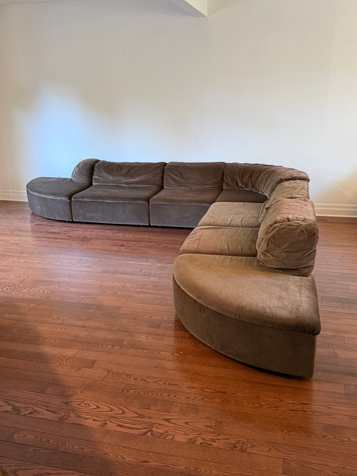 7 Piece Modular Serpentine Sofa by Roche Bobois, 1975 [Available for Reupholstery]