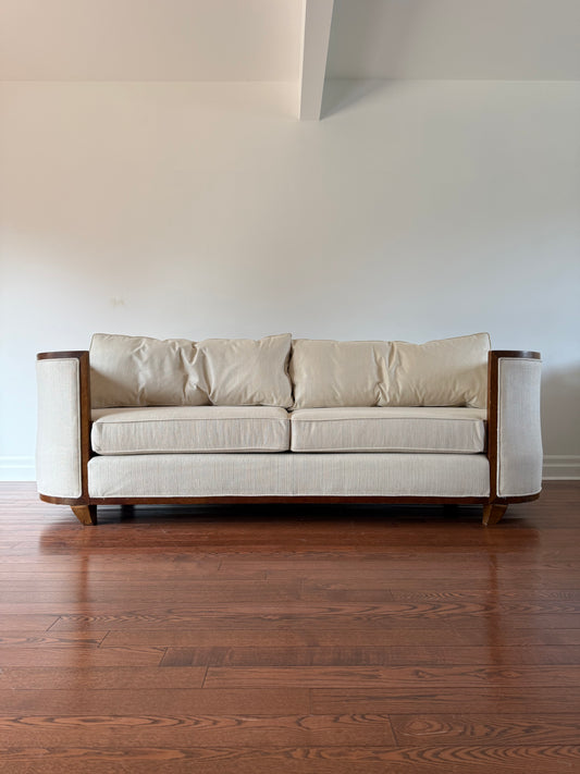 Art Deco Barrel Back Sofa by Century Furniture