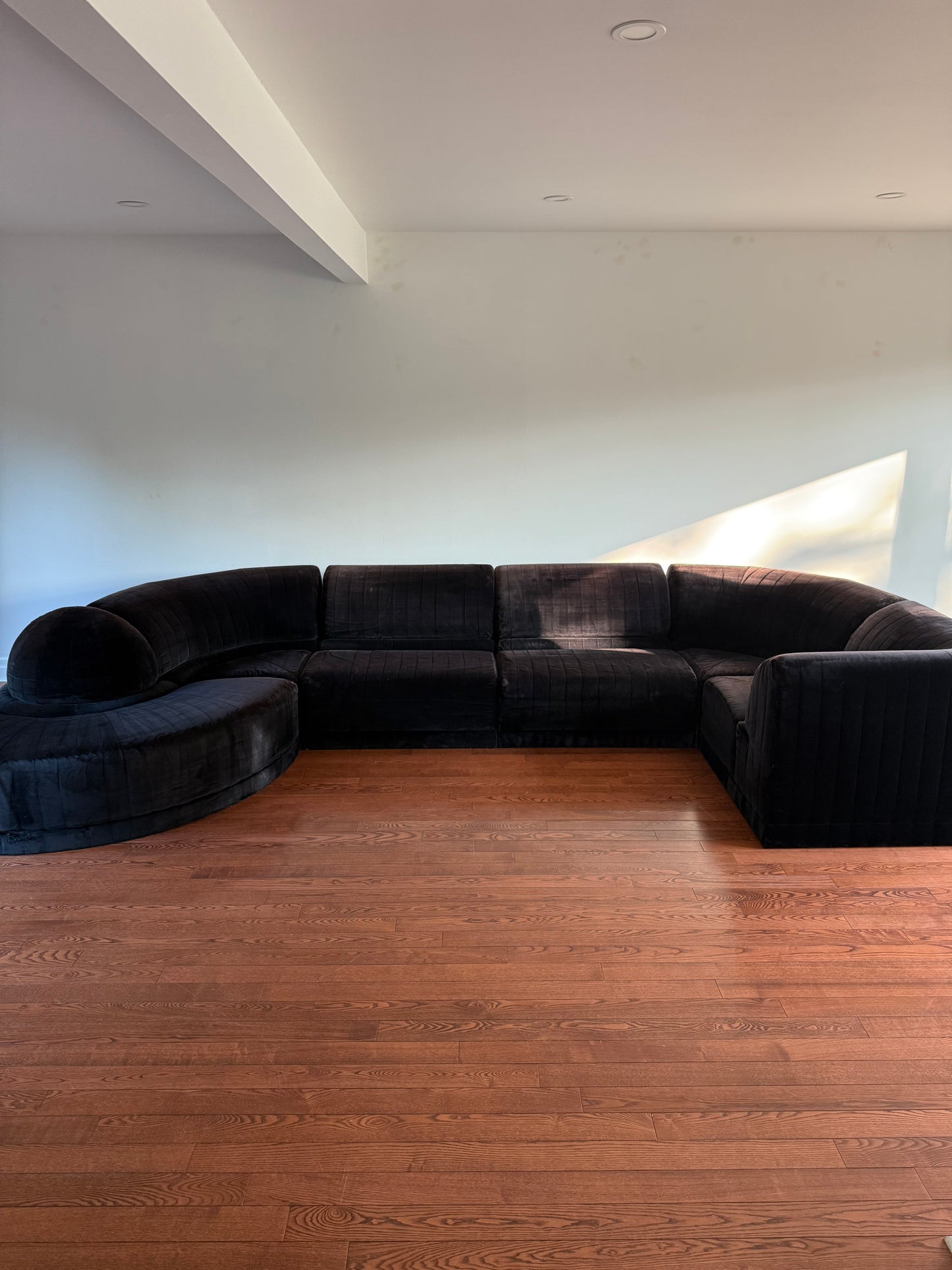 6 Piece Modular Serpentine Sectional Sofa by Roche Bobois, 1979
