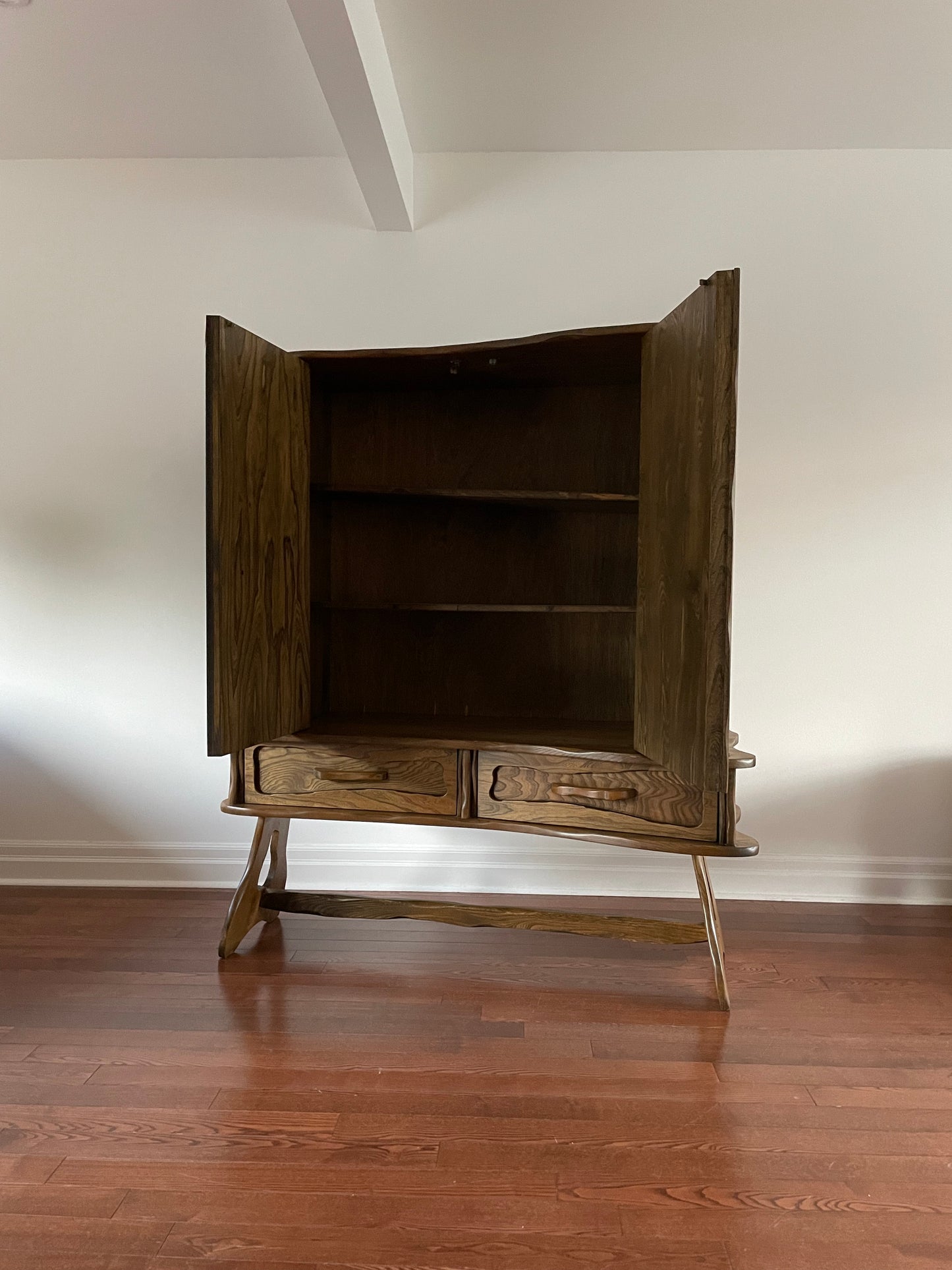 Mission Oak Tall Boy Dresser