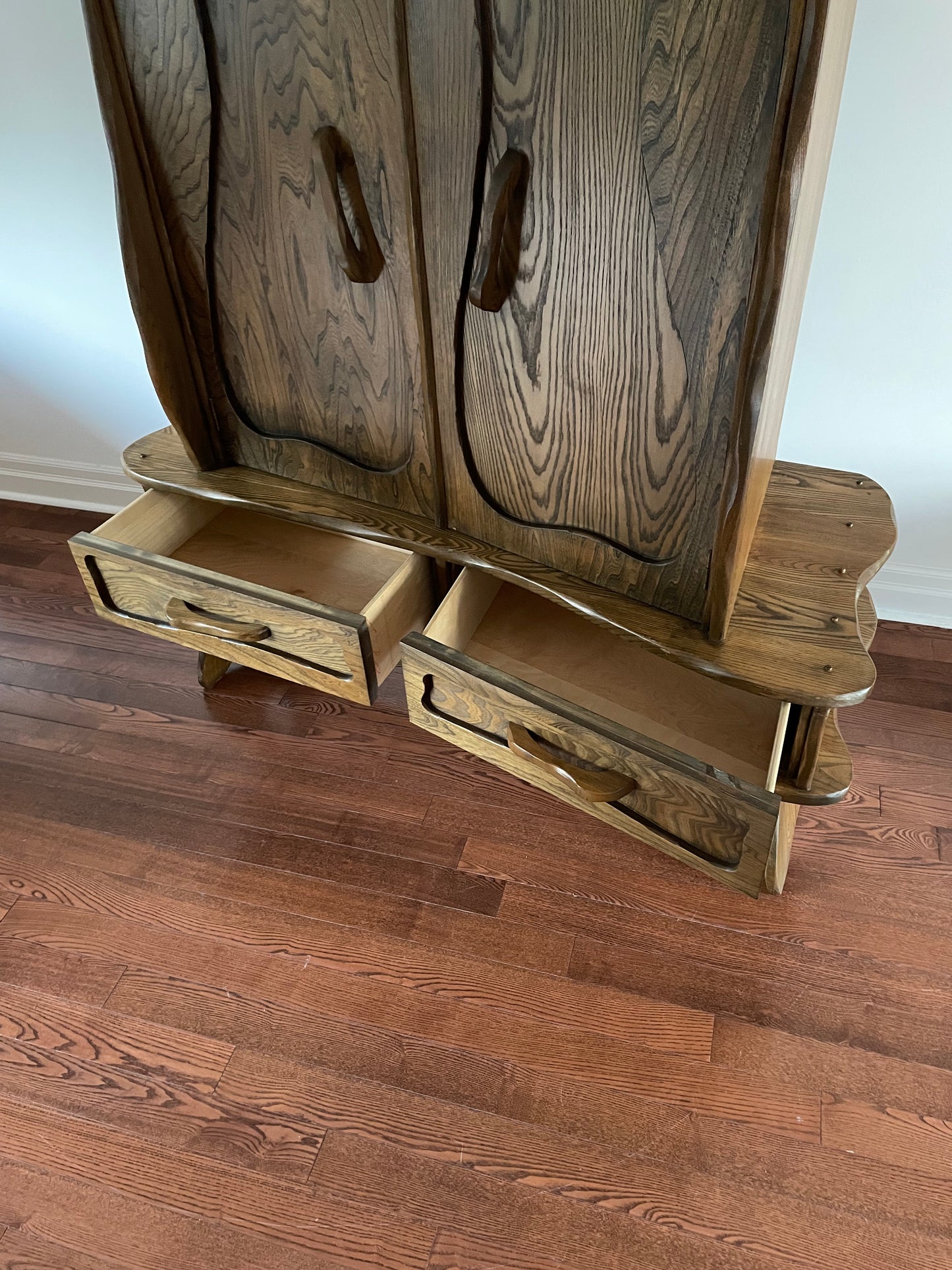 Mission Oak Tall Boy Dresser