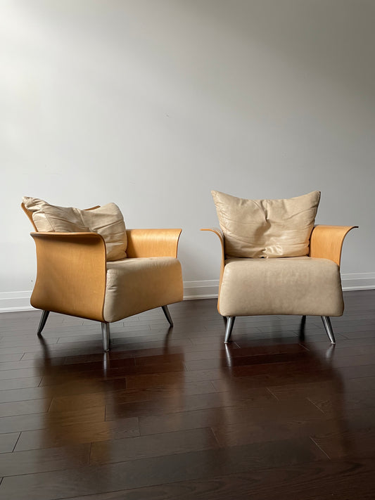 Keilhauer Belle Bentwood Lounge Chairs By Tom McHugh